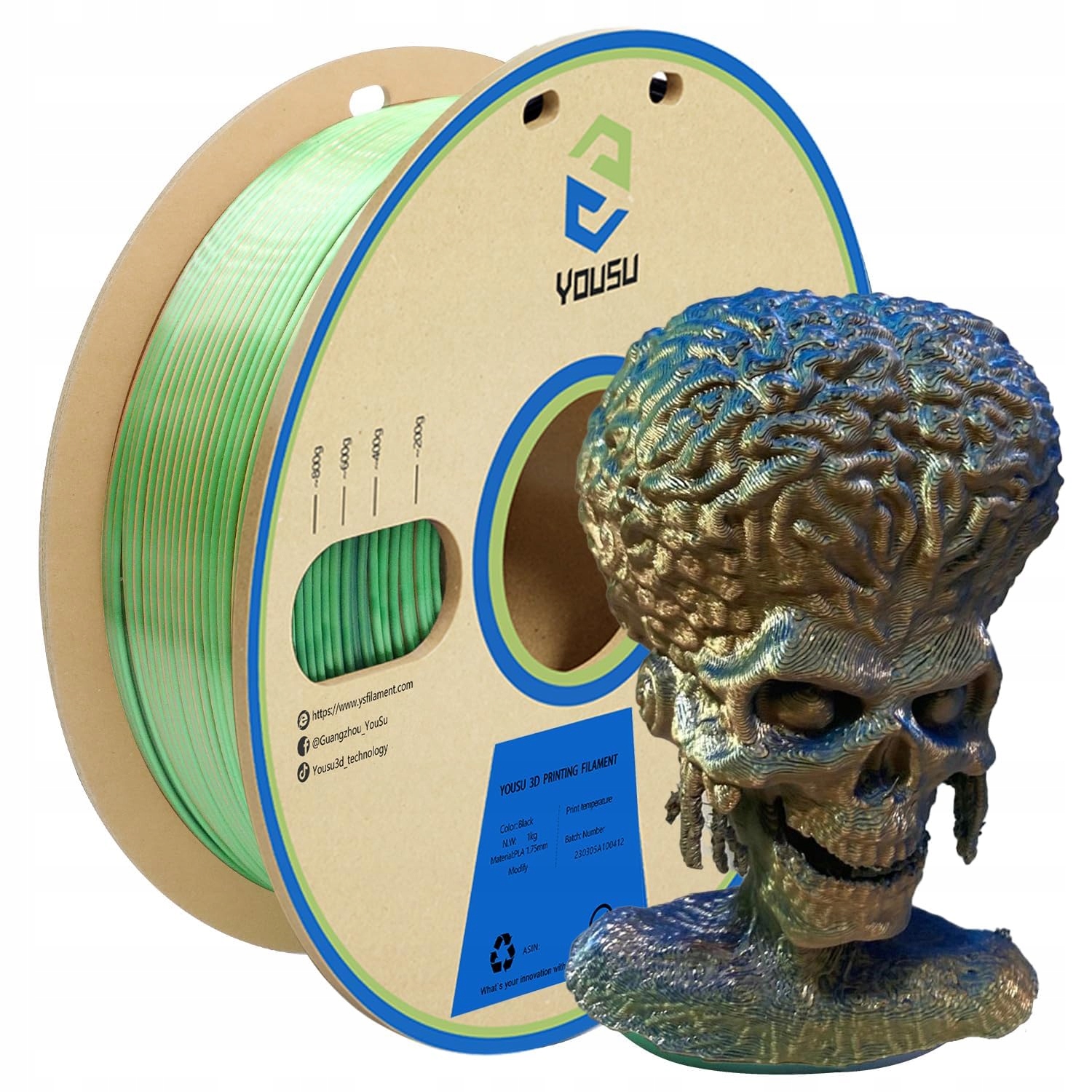 Filament null PLA  Tęczowy (RAINBOW)