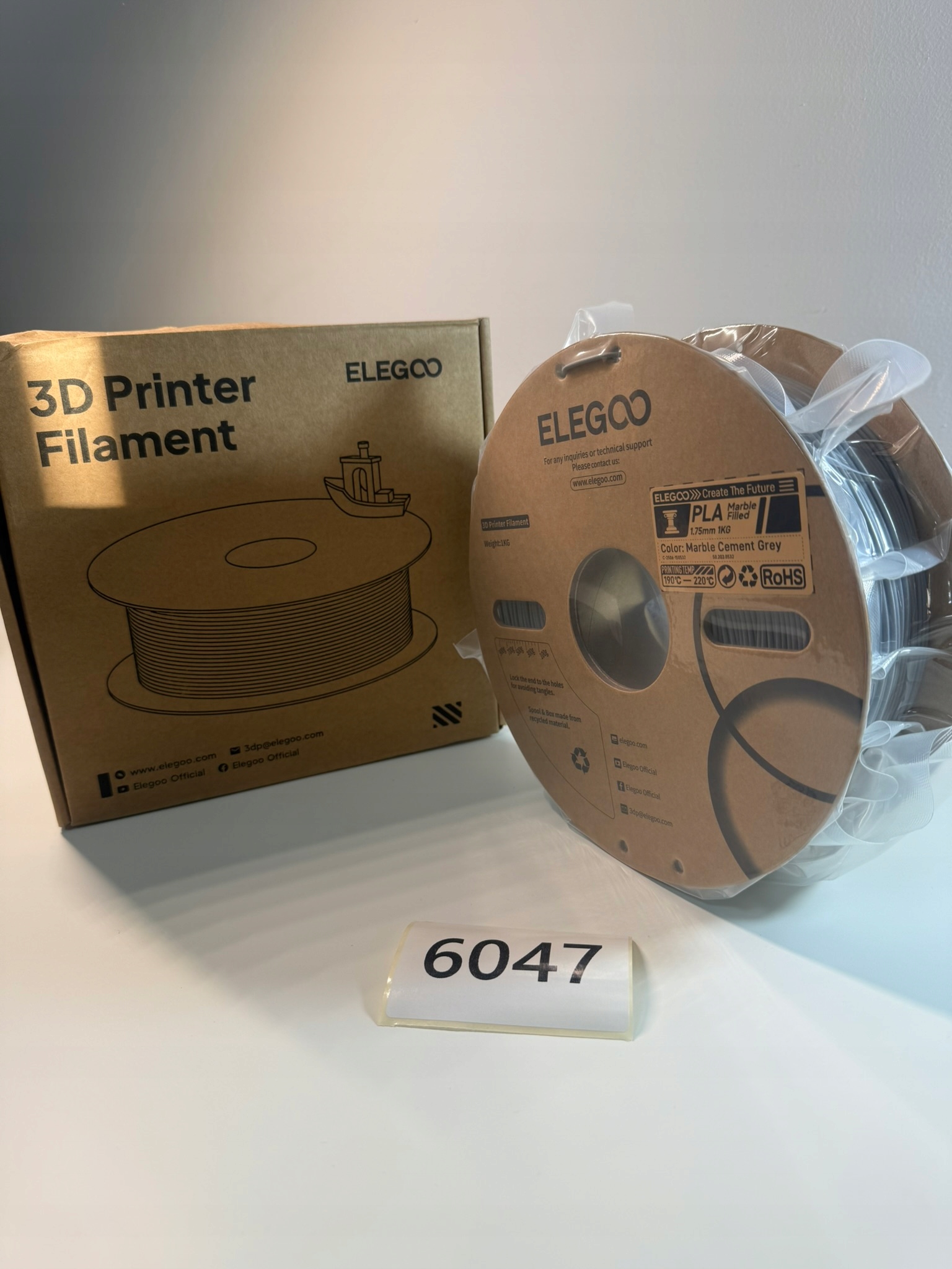 Filament Elegoo PLA Szary Teksturowany (GRAY TEXTURED)