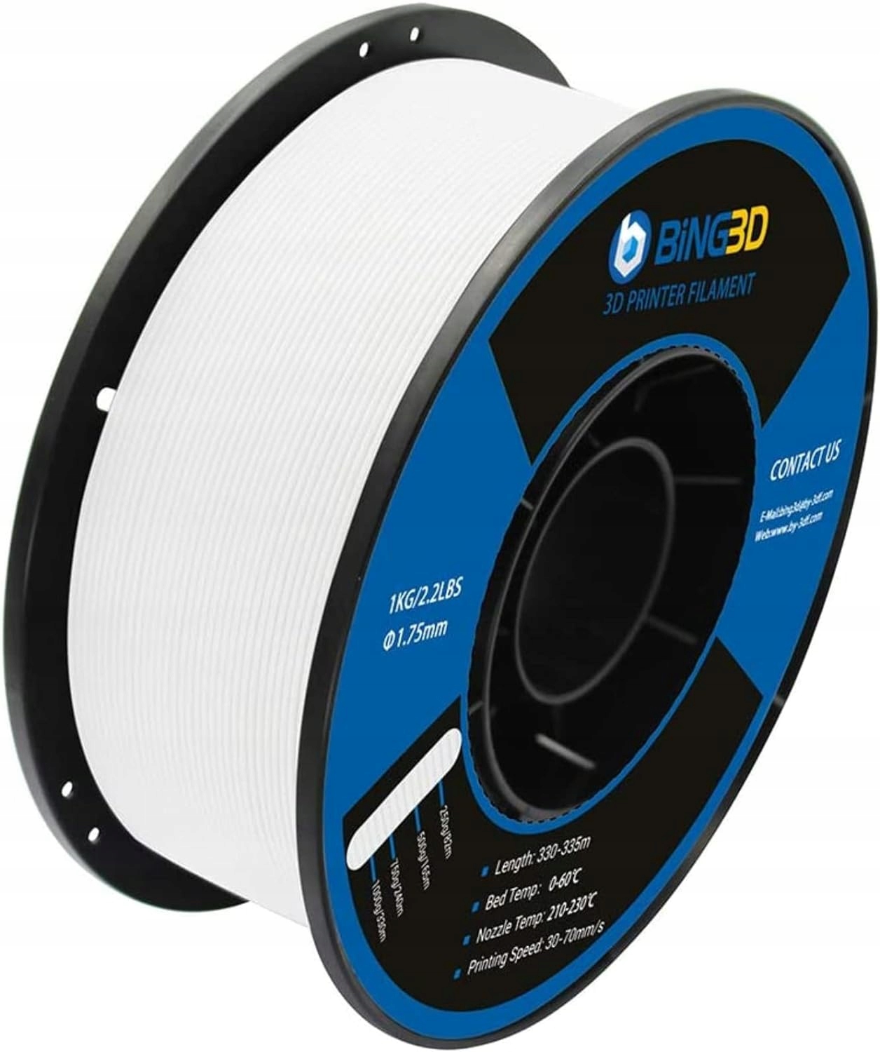 Filament null PLA Biały (WHITE)