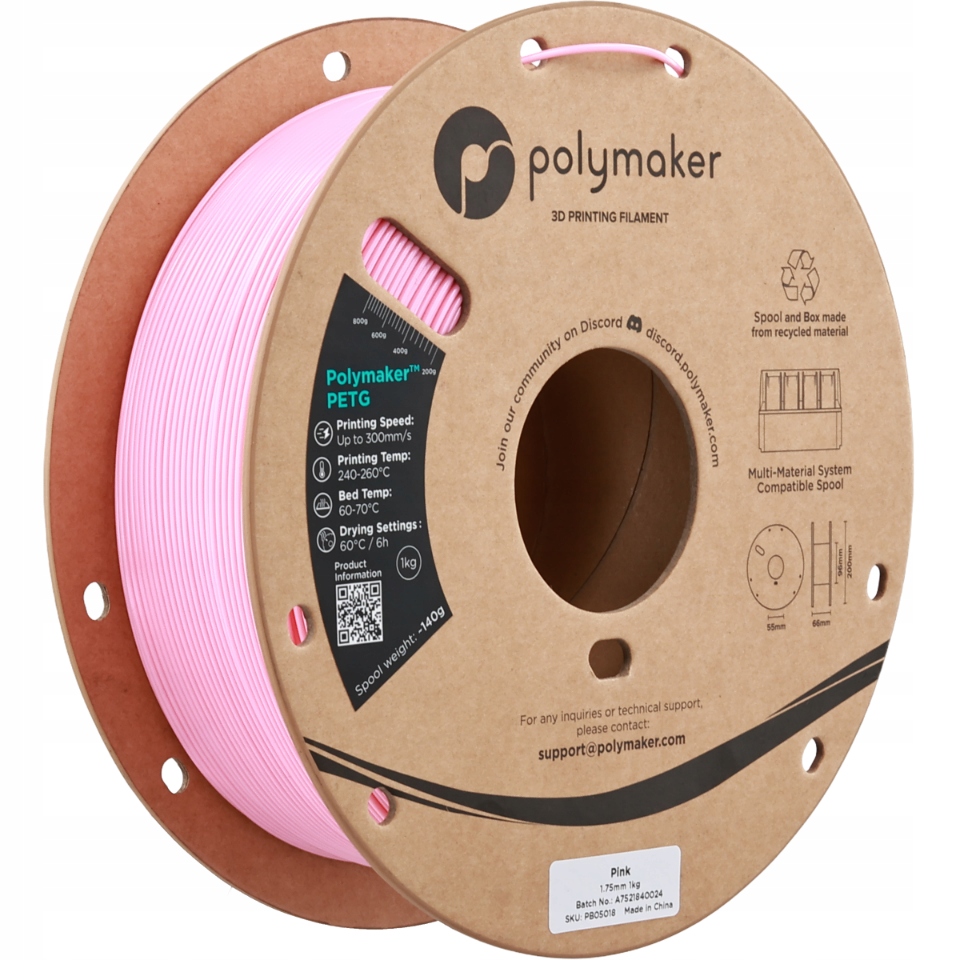 Filament Polymaker PETG Różowy (PINK)