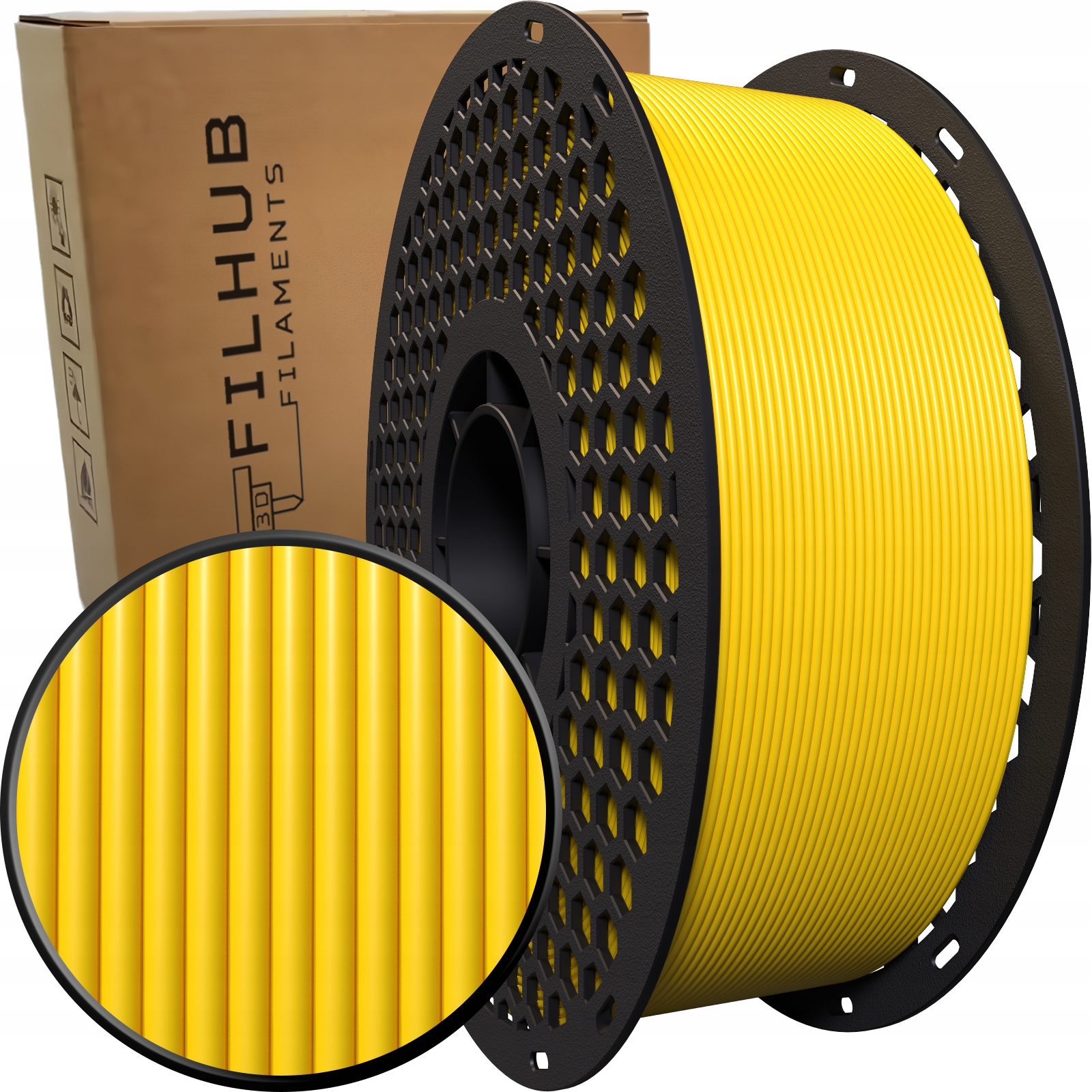 Filament FilHub PLA Żółty (YELLOW)