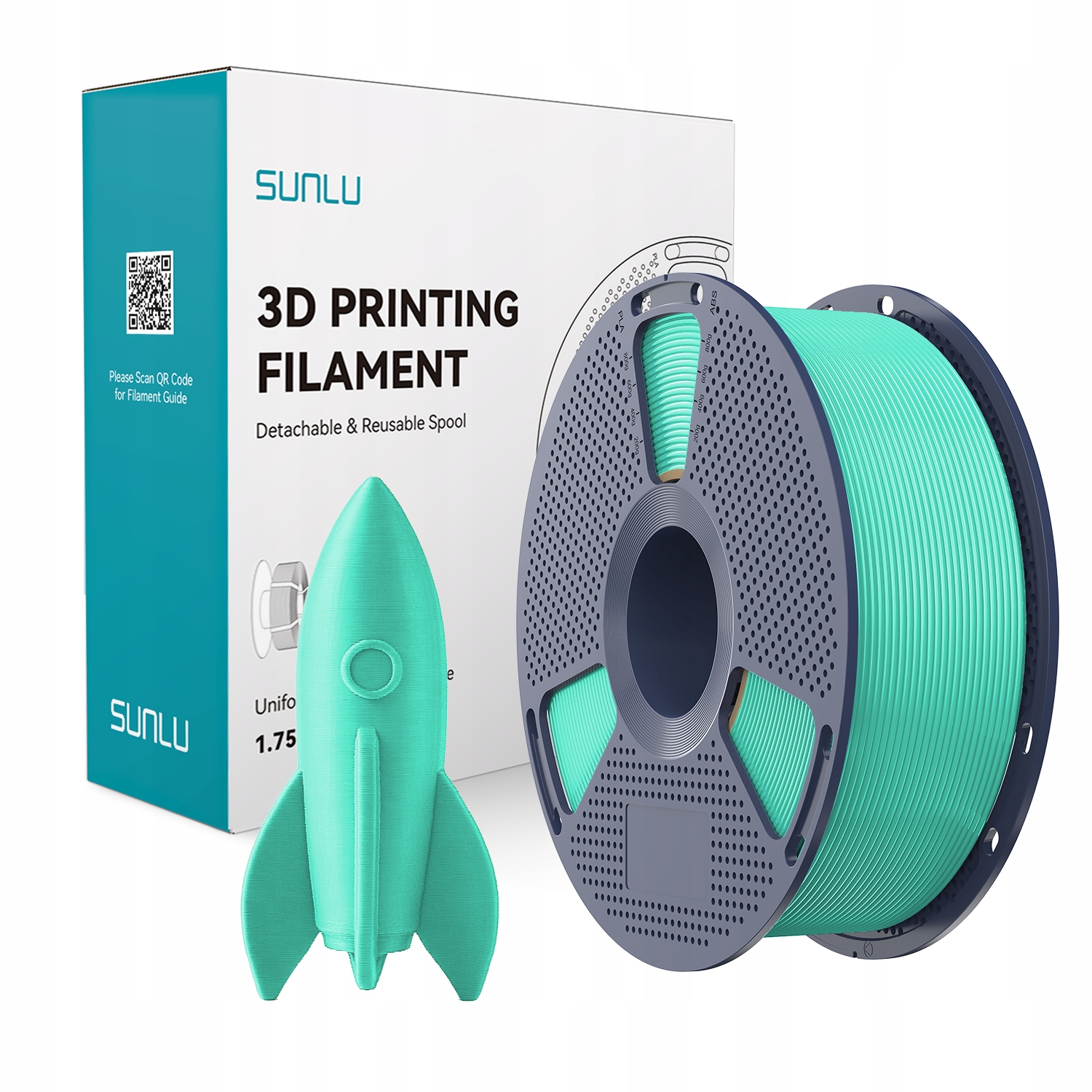 Filament SUNLU PLA High-Speed Zielony (GREEN)