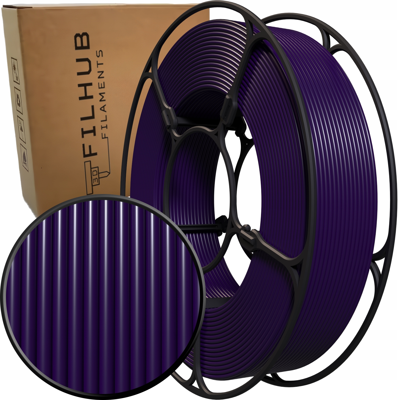 Filament FilHub PETG Fioletowy (PURPLE)