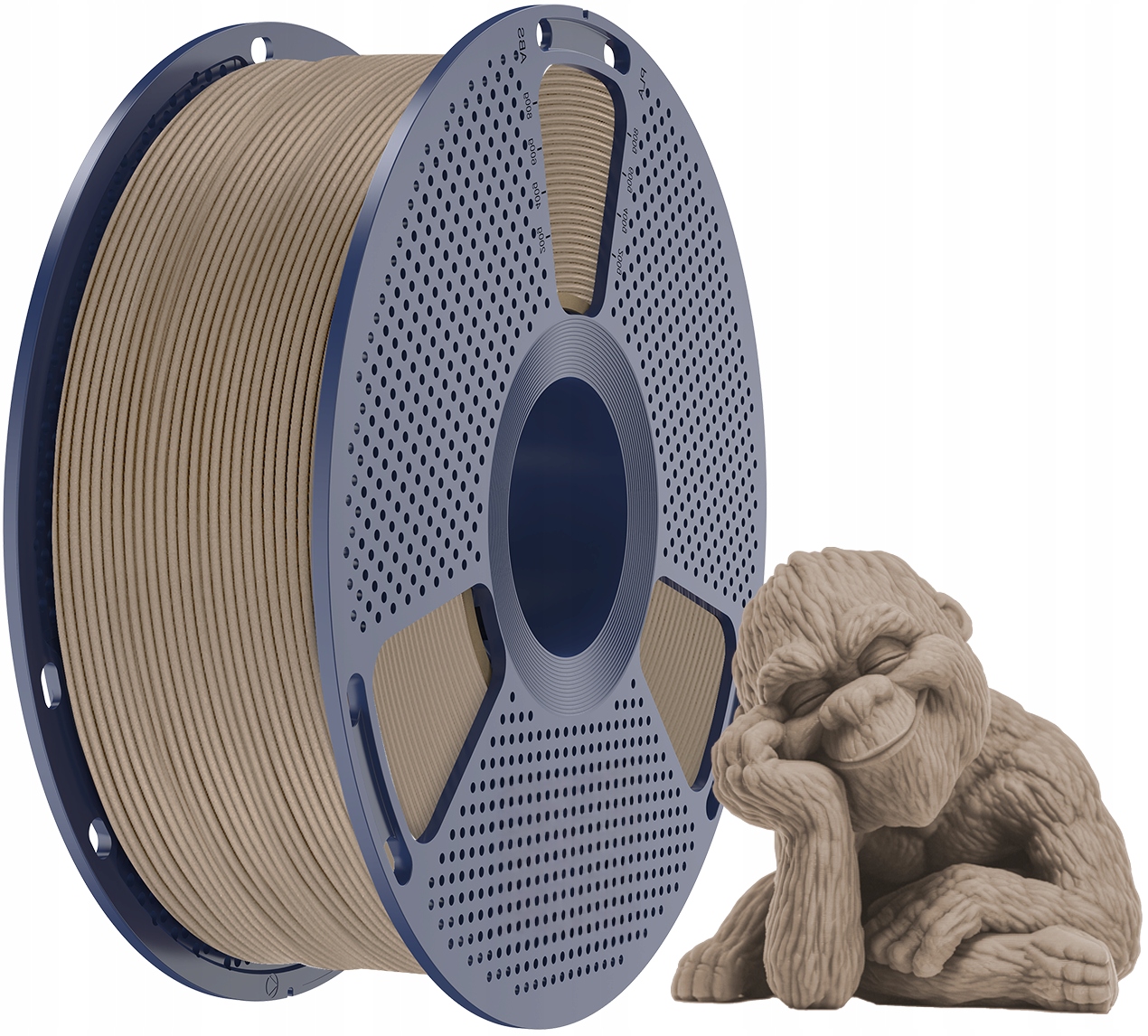 Filament SUNLU PLA Brązowy Drewniany (BROWN WOOD)