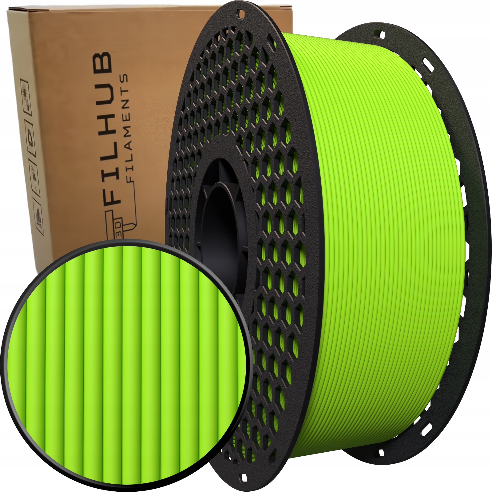 Filament FilHub PETG Zielony Matowy (GREEN MATTE)