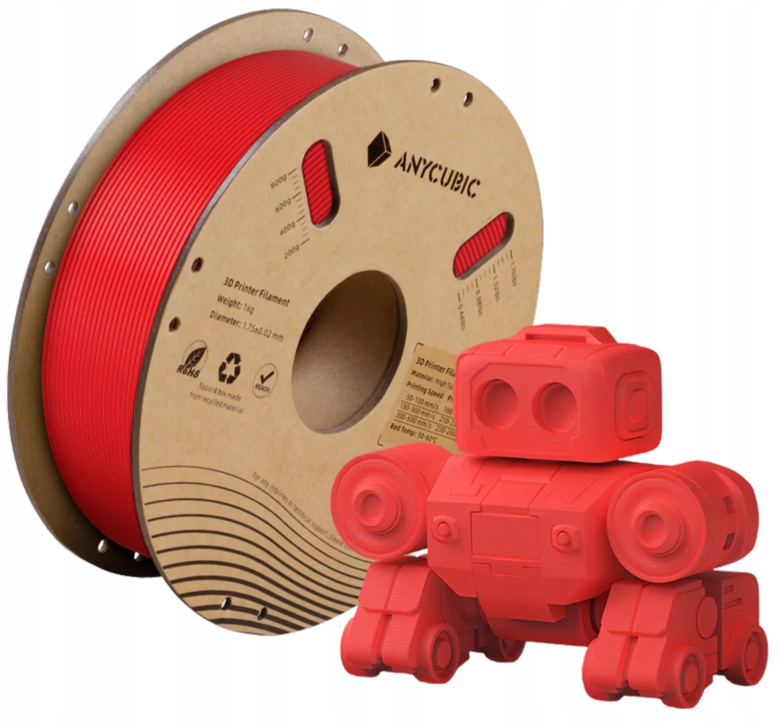 Filament ANYCUBIC PLA High-Speed Czerwony (RED)