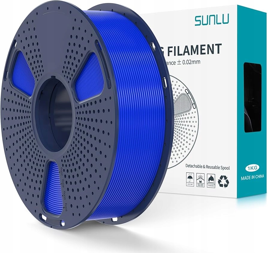 Filament SUNLU PLA Plus Niebieski (BLUE)