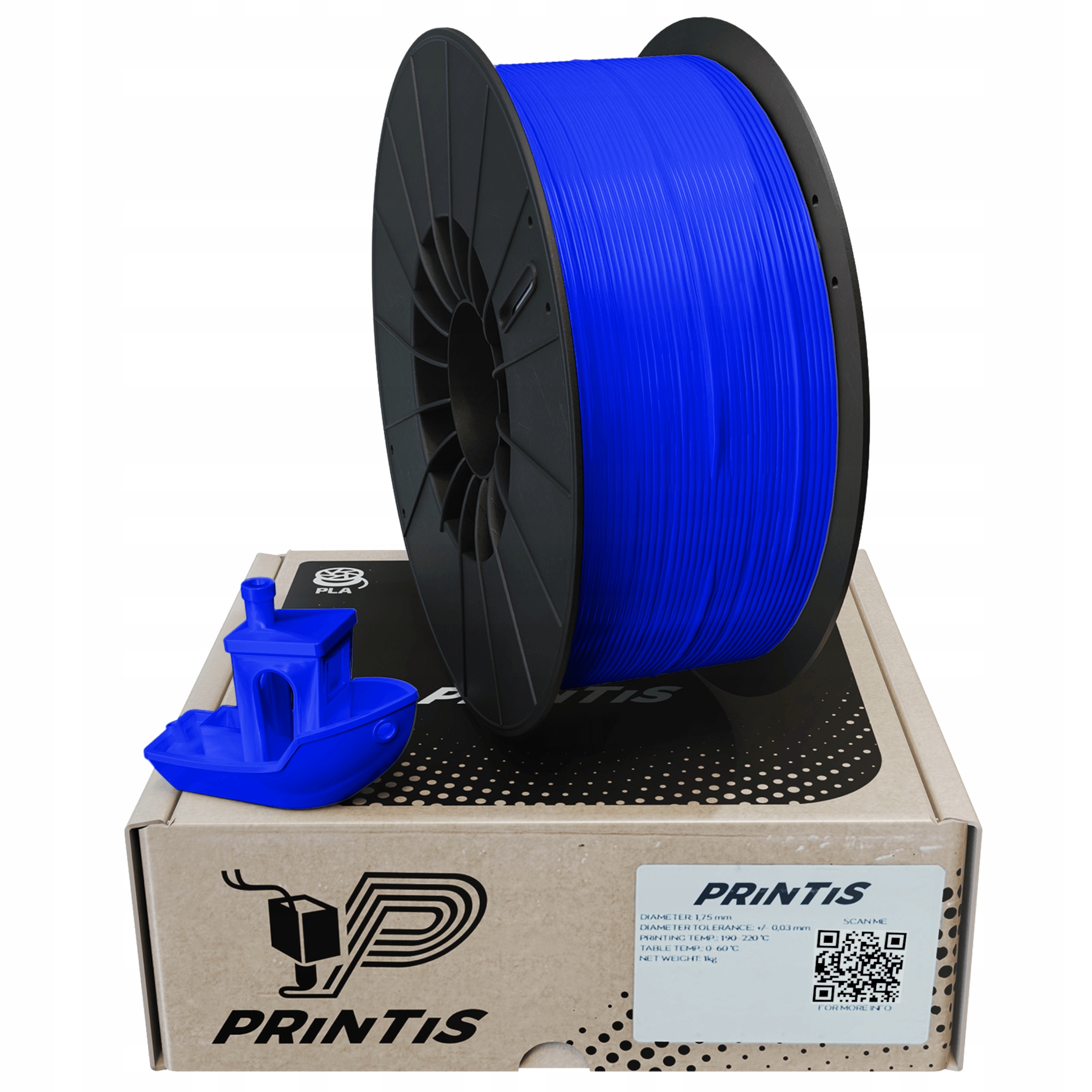 Filament null PLA Niebieski (BLUE)