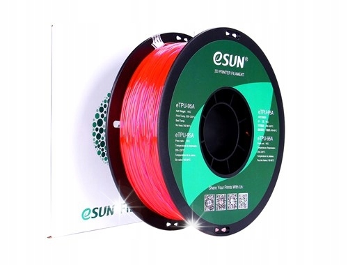 Filament eSUN TPU Różowy Przezroczysty (PINK TRANSPARENT)