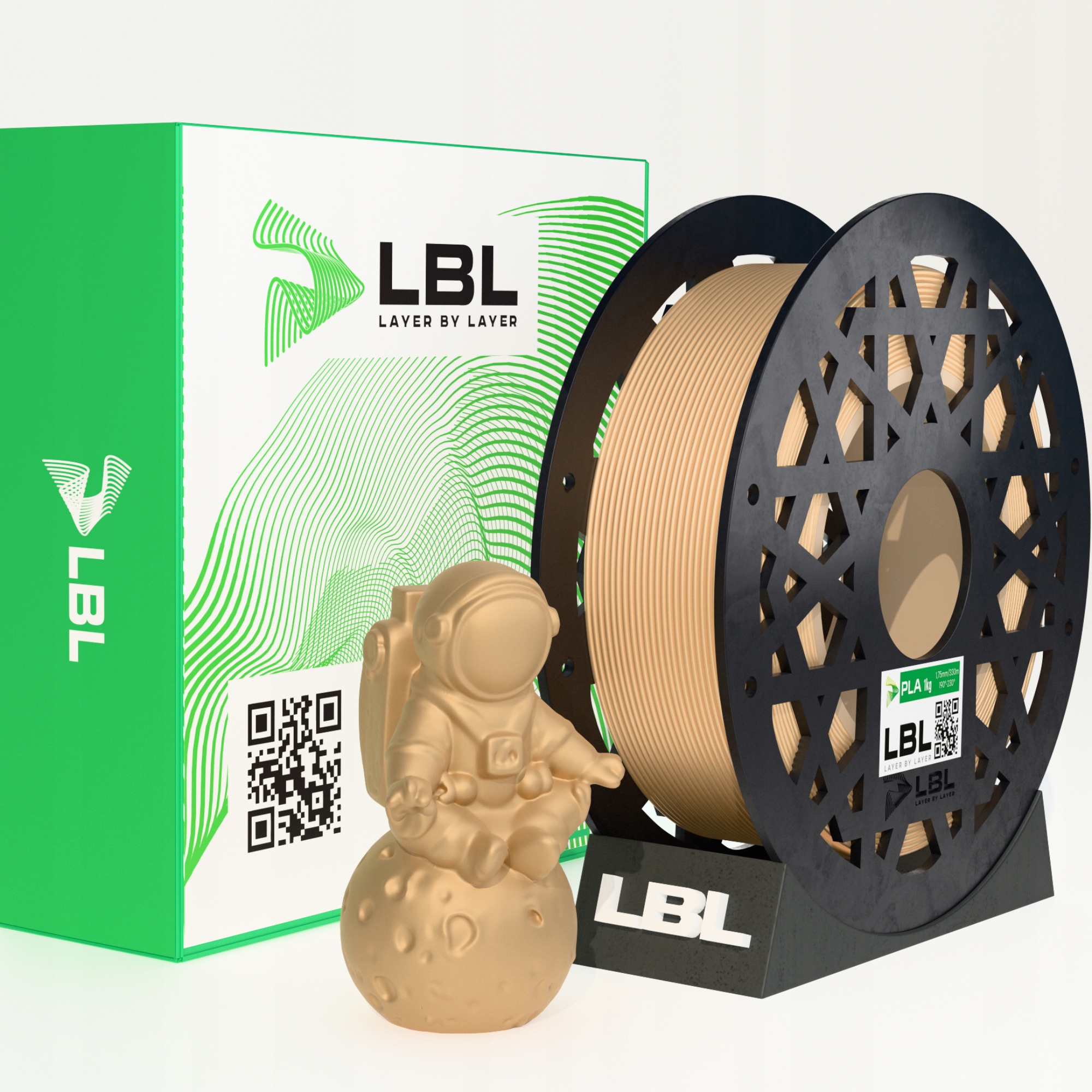 Filament null PLA Brązowy (BROWN)