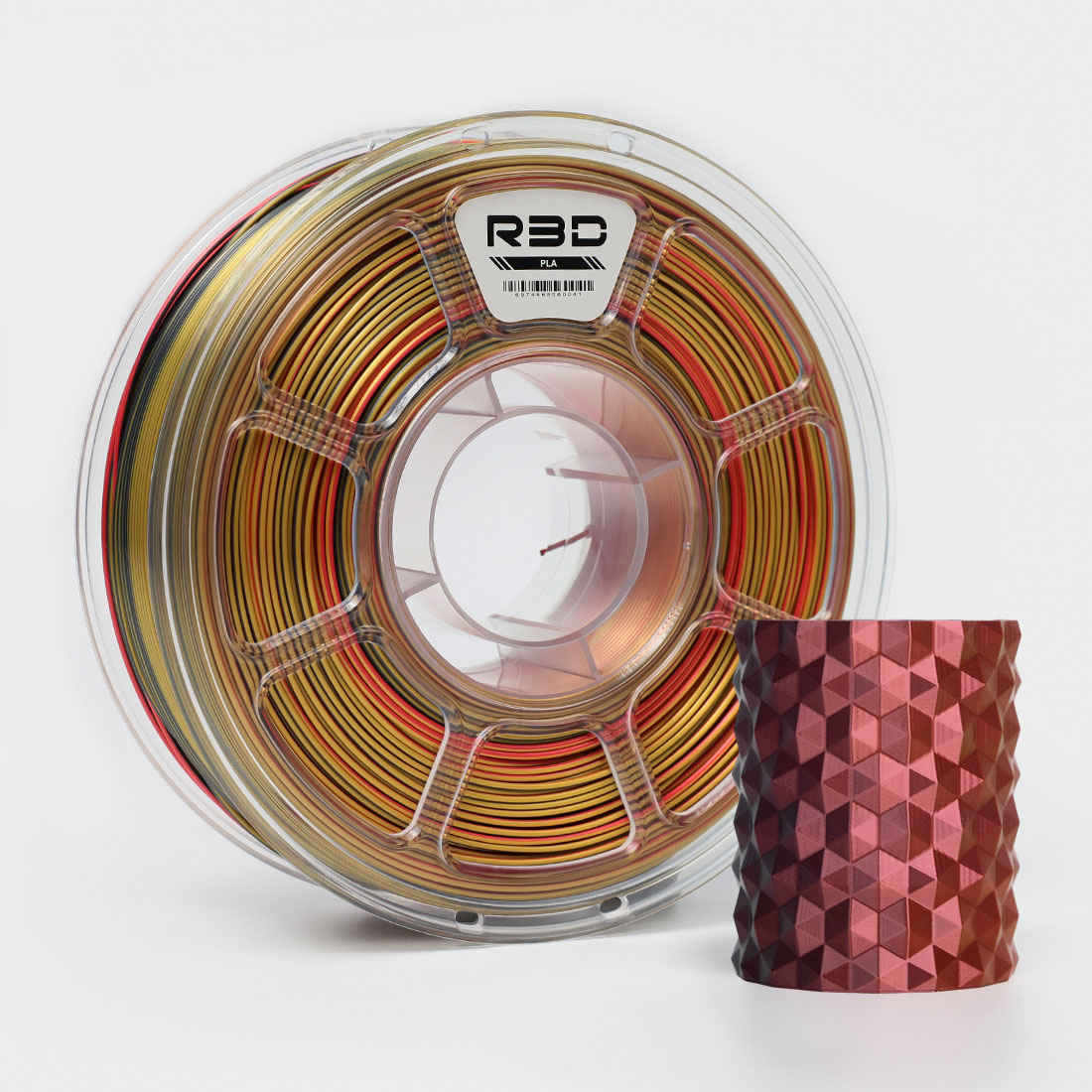 Filament null PLA  Trójkolorowy Jedwabny (TRIPLE SILK)