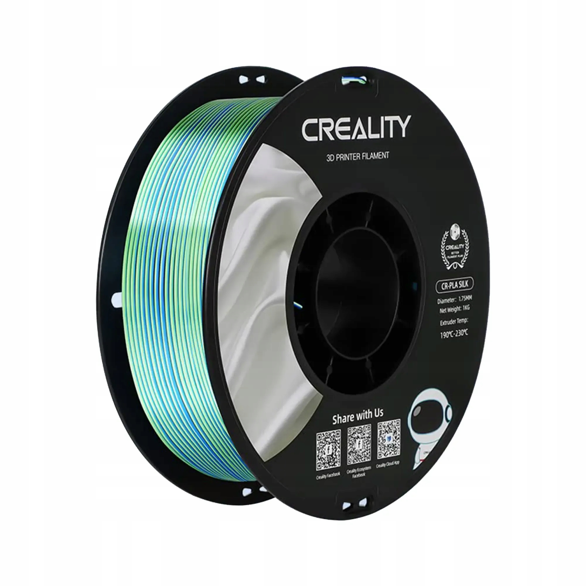 Filament Creality PLA  Tęczowy Jedwabny (RAINBOW SILK)