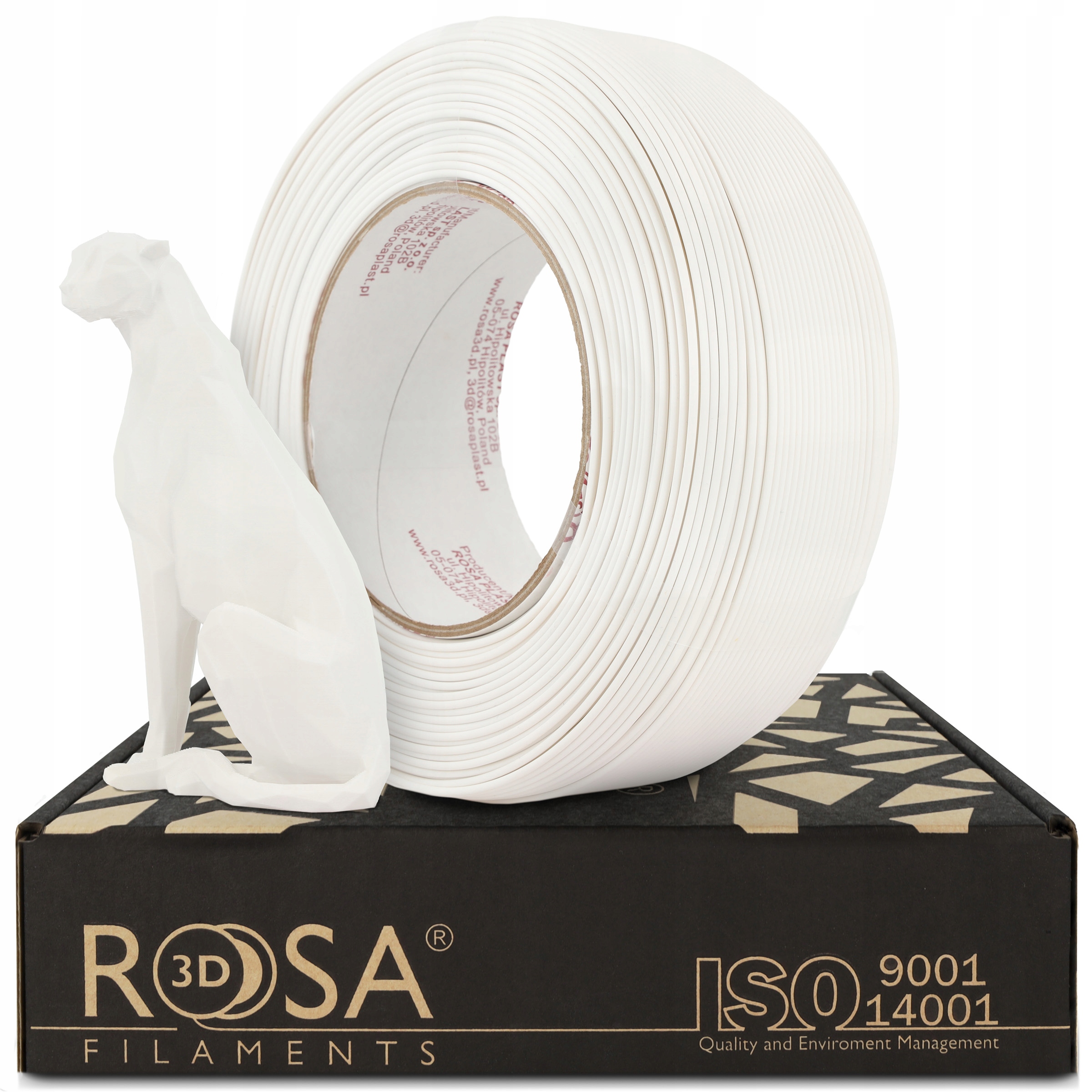 Filament ROSA 3D PLA Biały Matowy (WHITE MATTE)