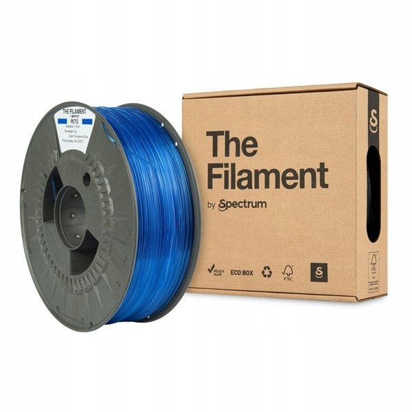 Filament null PETG Niebieski Przezroczysty (BLUE TRANSPARENT)