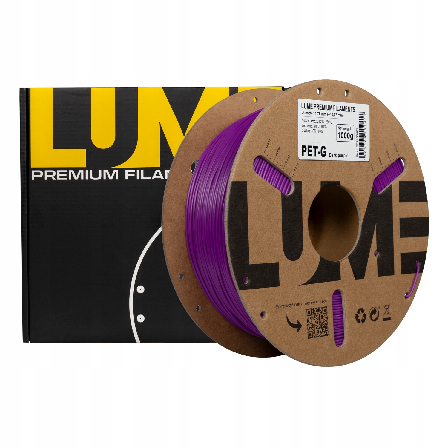 Filament LUME PETG Fioletowy (PURPLE)