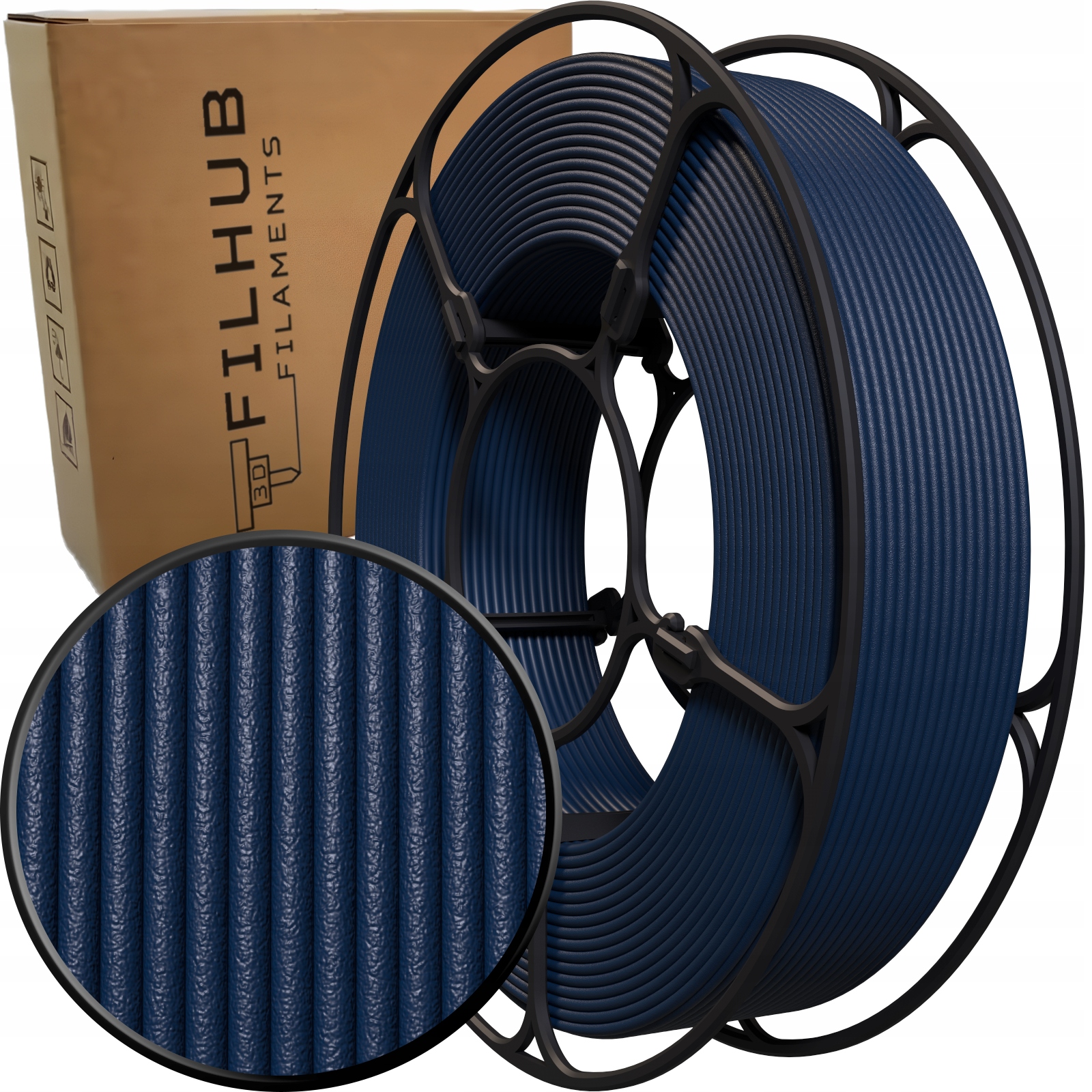 Filament FilHub PETG-CF Niebieski (BLUE)