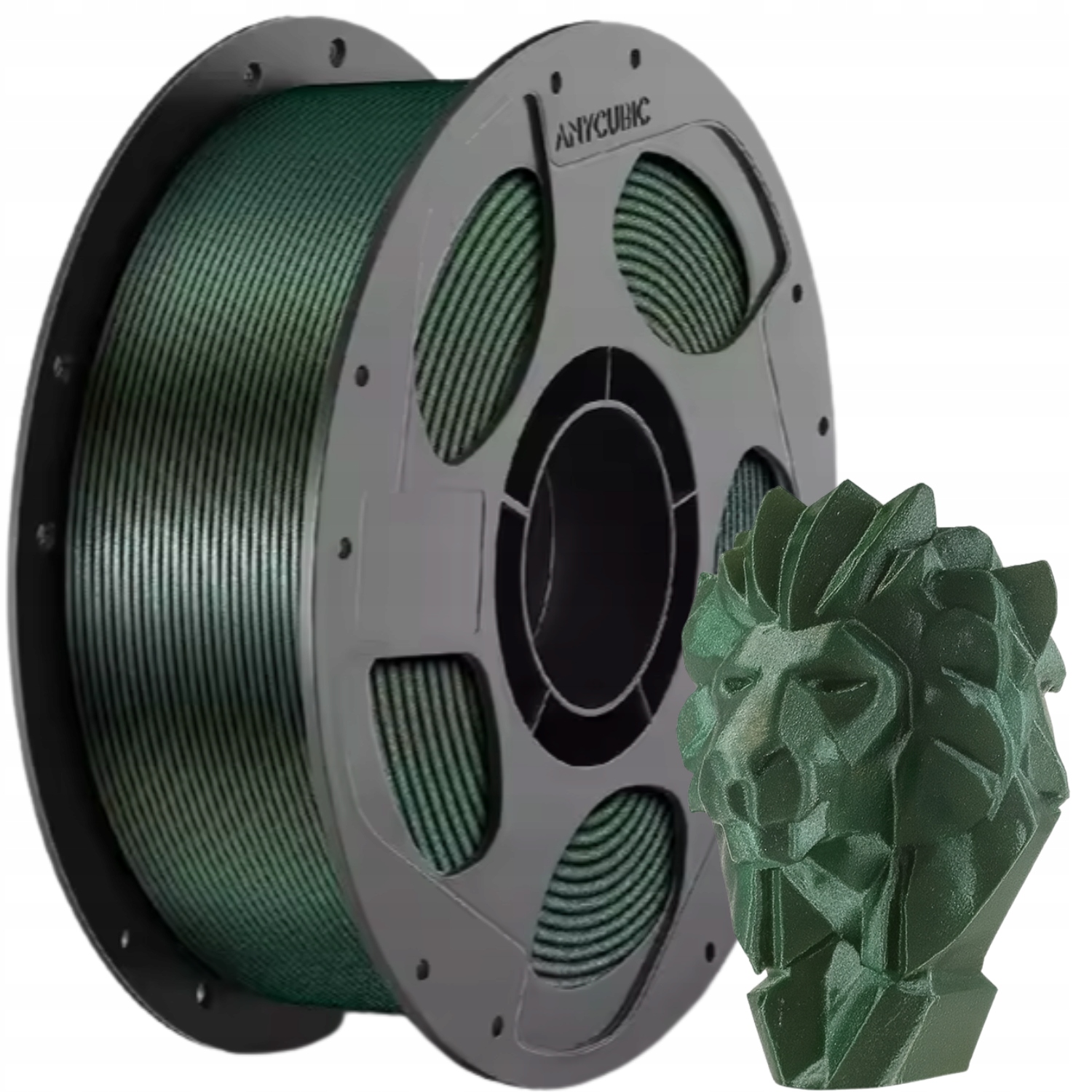 Filament ANYCUBIC PLA Zielony Brokatowy/Mieniący (GREEN GLITTER)