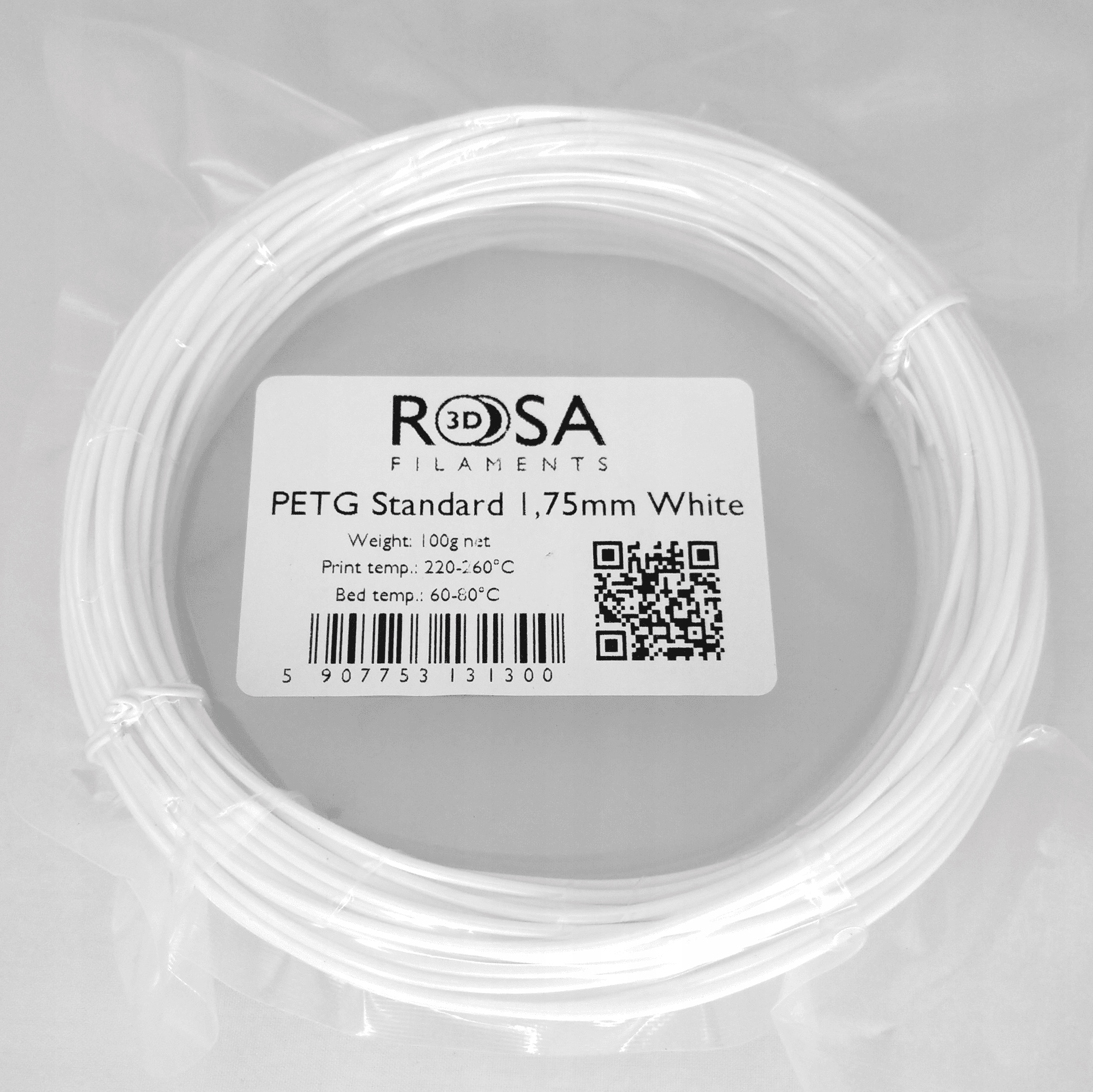 Filament ROSA 3D PETG High-Speed Biały (WHITE)