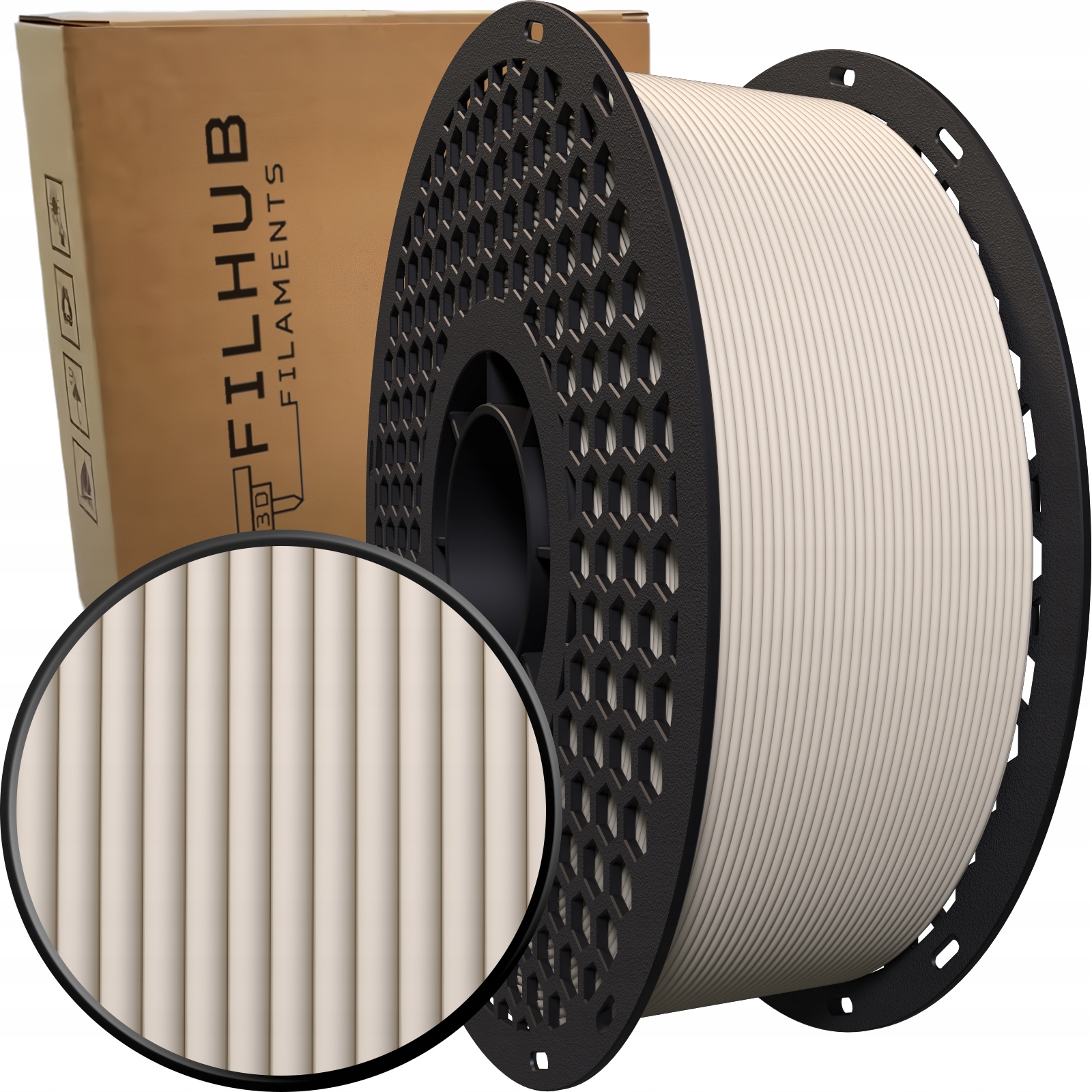 Filament FilHub PLA Brązowy Matowy (BROWN MATTE)