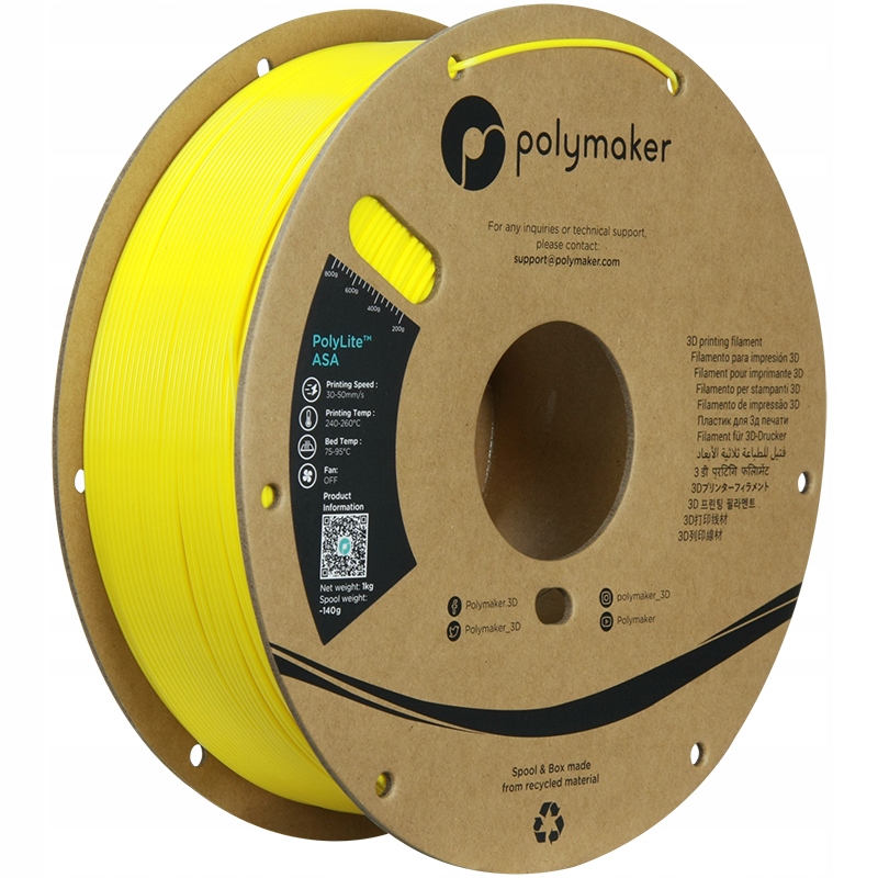Filament Polymaker ASA Żółty (YELLOW)