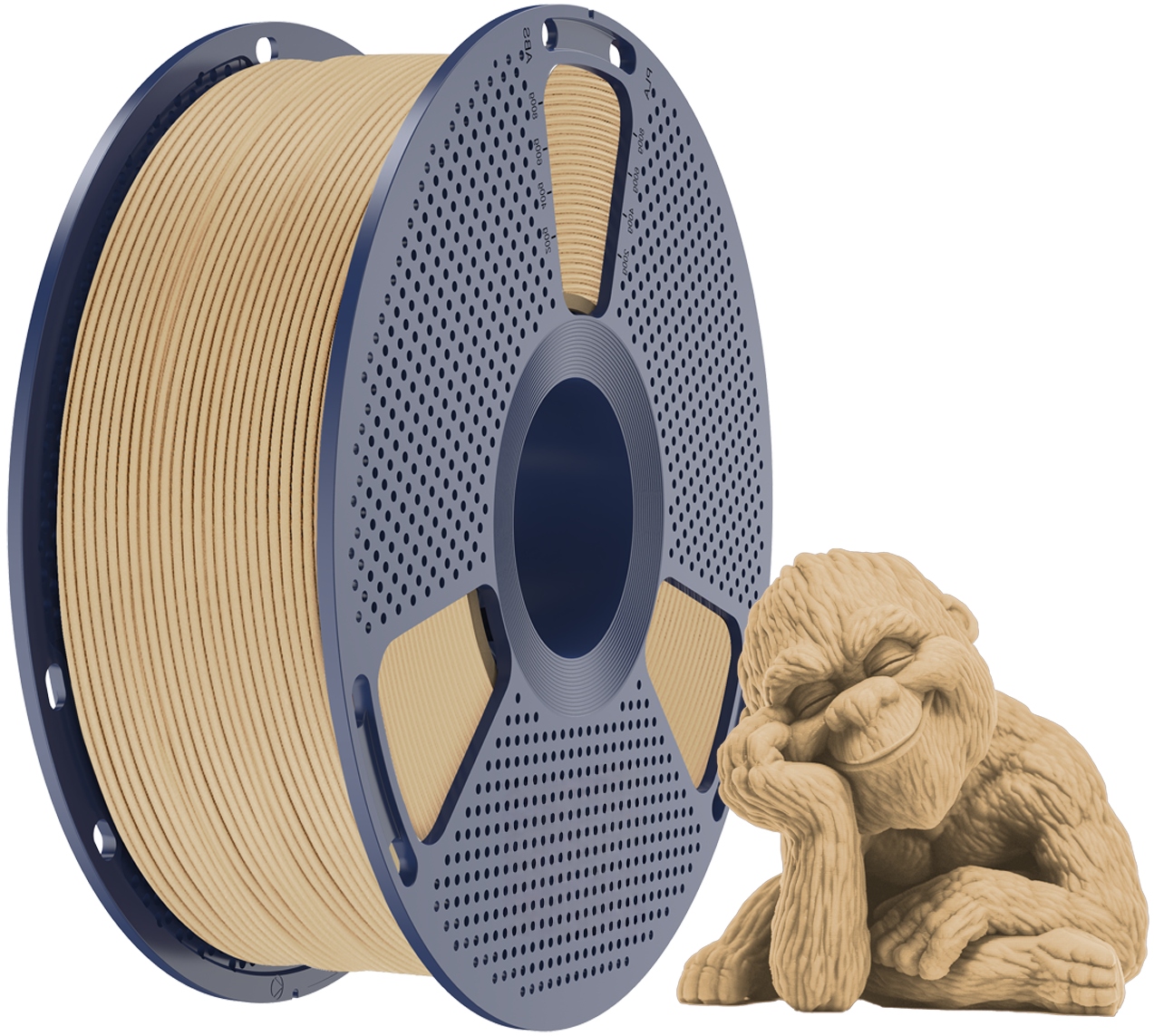 Filament SUNLU PLA Brązowy Drewniany (BROWN WOOD)