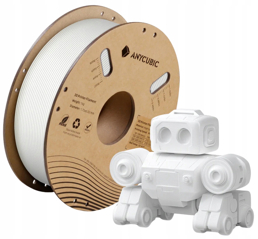 Filament ANYCUBIC PLA High-Speed Biały (WHITE)