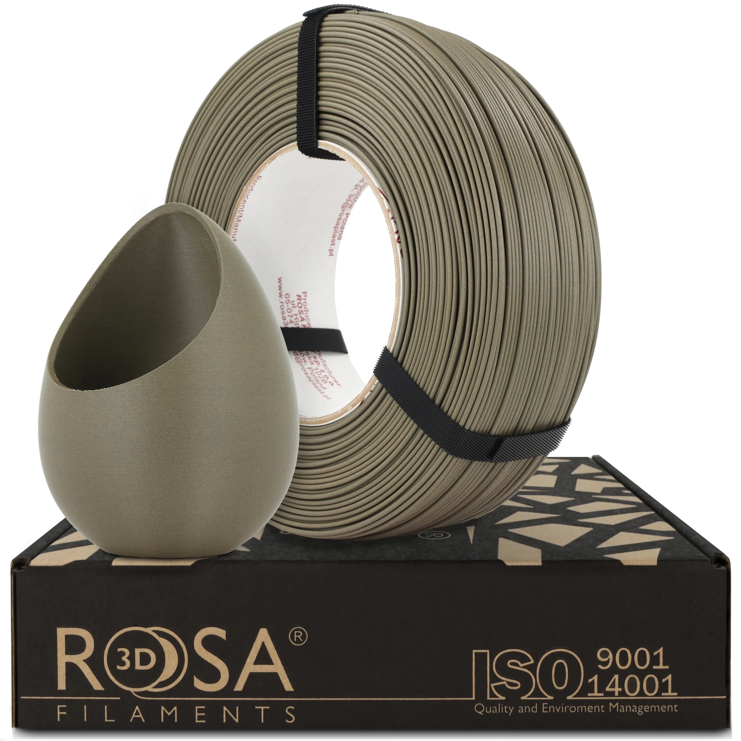 Filament ROSA 3D PLA-CF Zielony Matowy (GREEN MATTE)