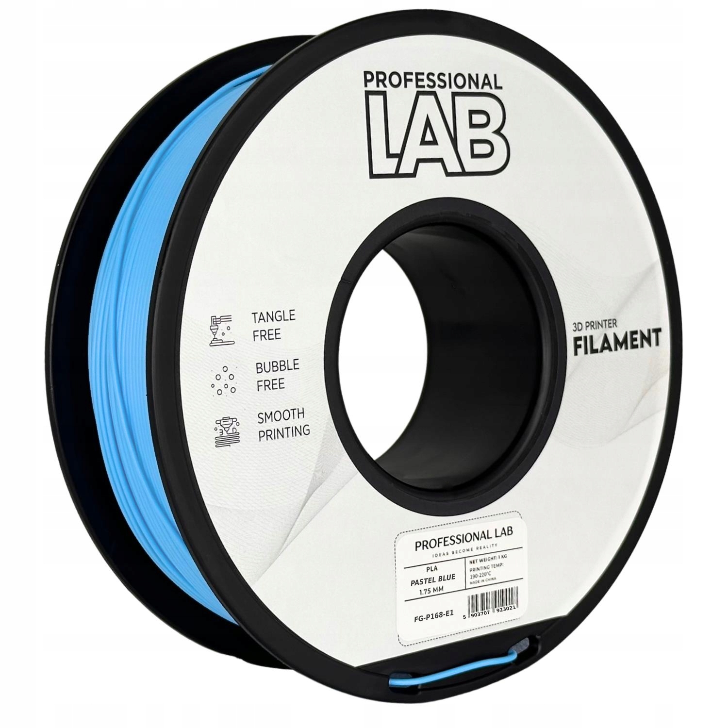 Filament null PLA Niebieski (BLUE)