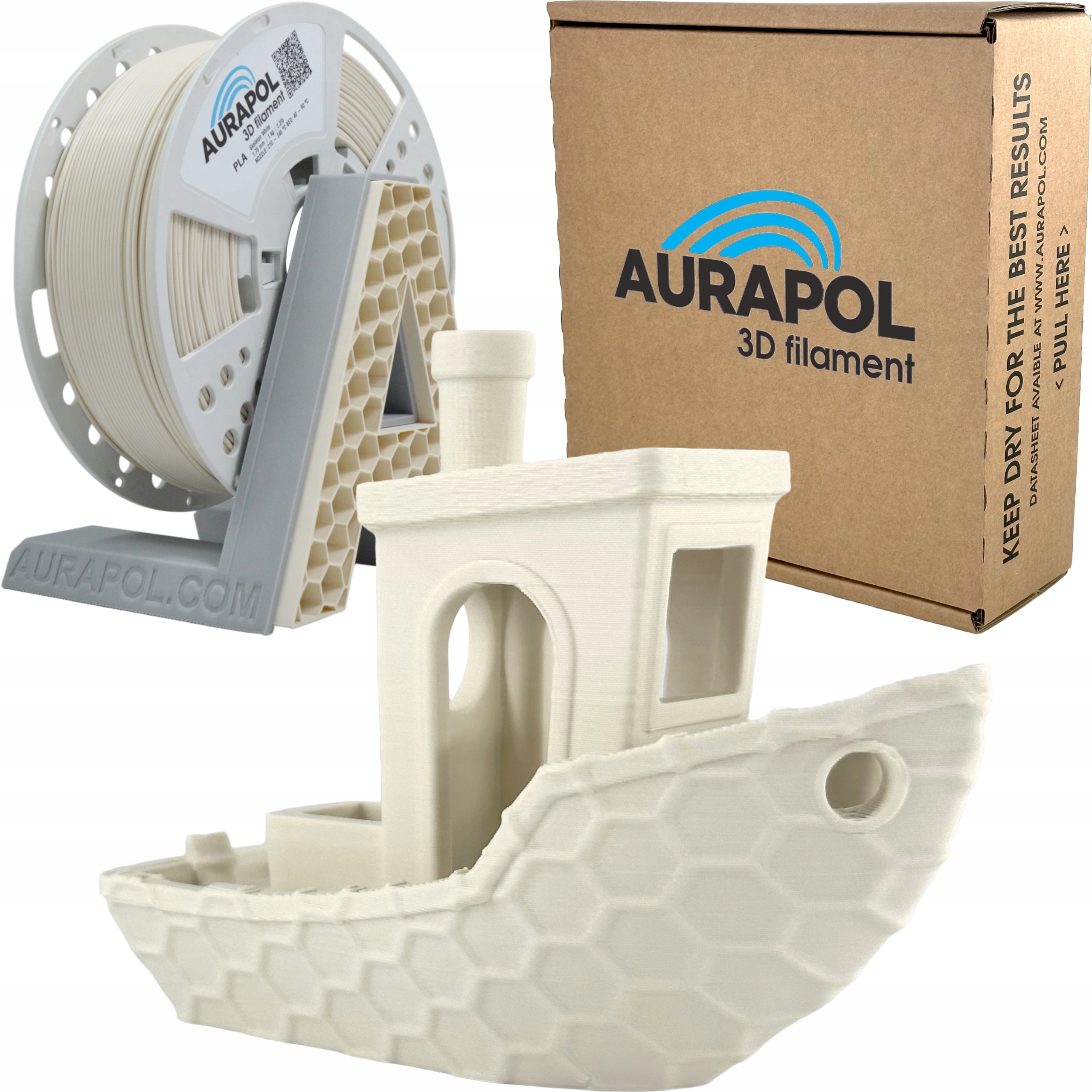 Filament Aurapol PLA Biały (WHITE)
