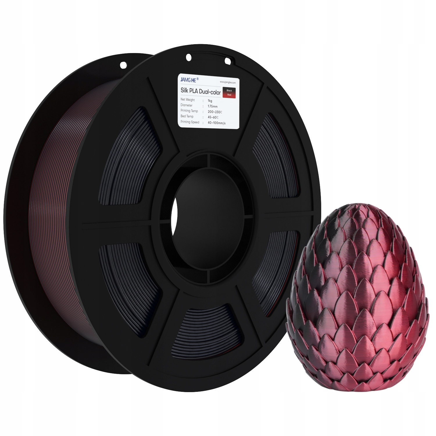 Filament Jamg He PLA  Tęczowy Jedwabny (RAINBOW SILK)