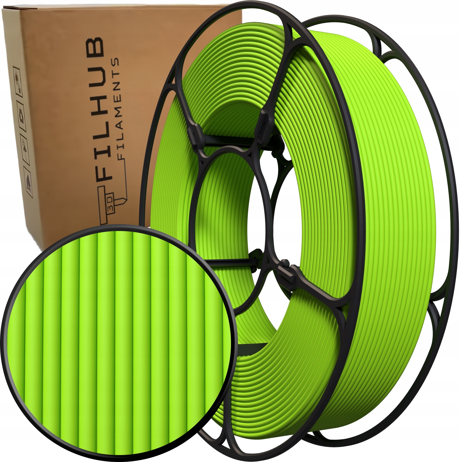Filament FilHub PETG Zielony Matowy (GREEN MATTE)