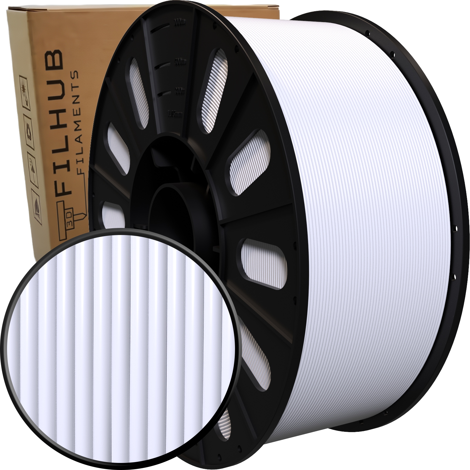 Filament null PETG Biały (WHITE)