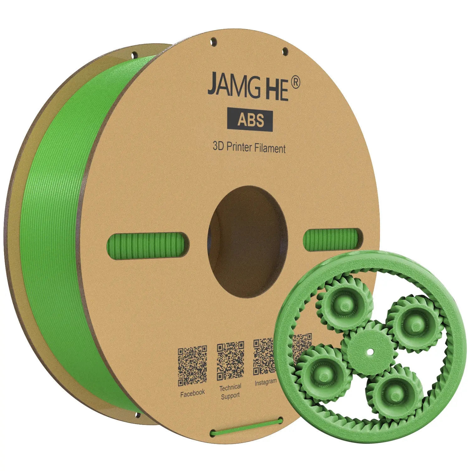 Filament Jamg He ABS Zielony (GREEN)