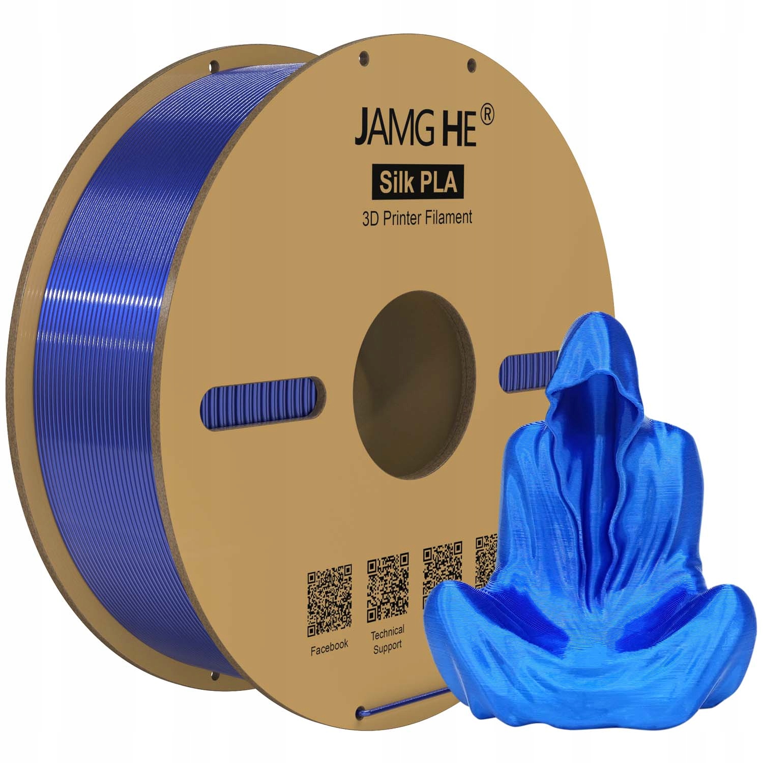 Filament Jamg He PLA Plus Niebieski Jedwabny (BLUE SILK)