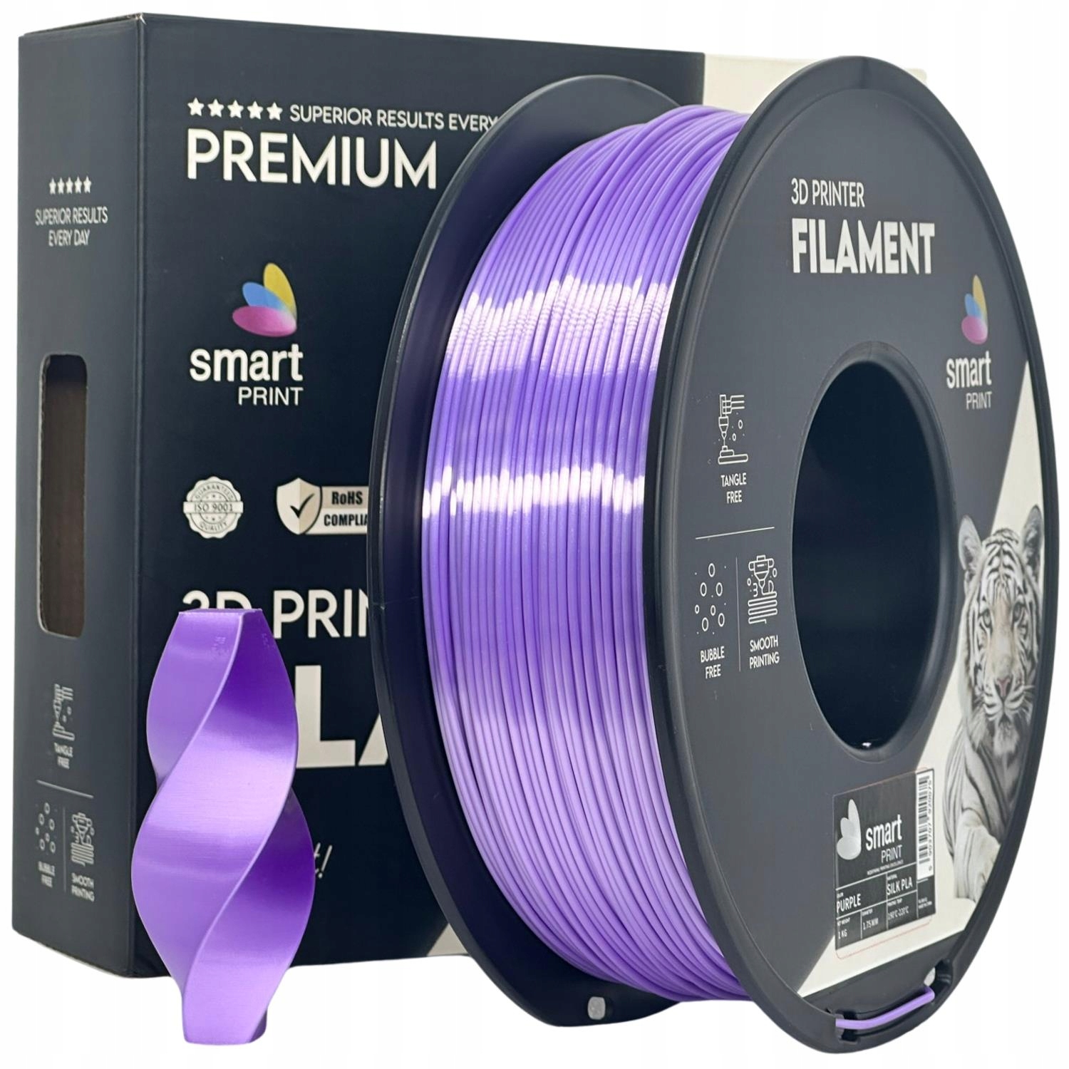 Filament Smart Print PLA Plus Fioletowy Jedwabny (PURPLE SILK)