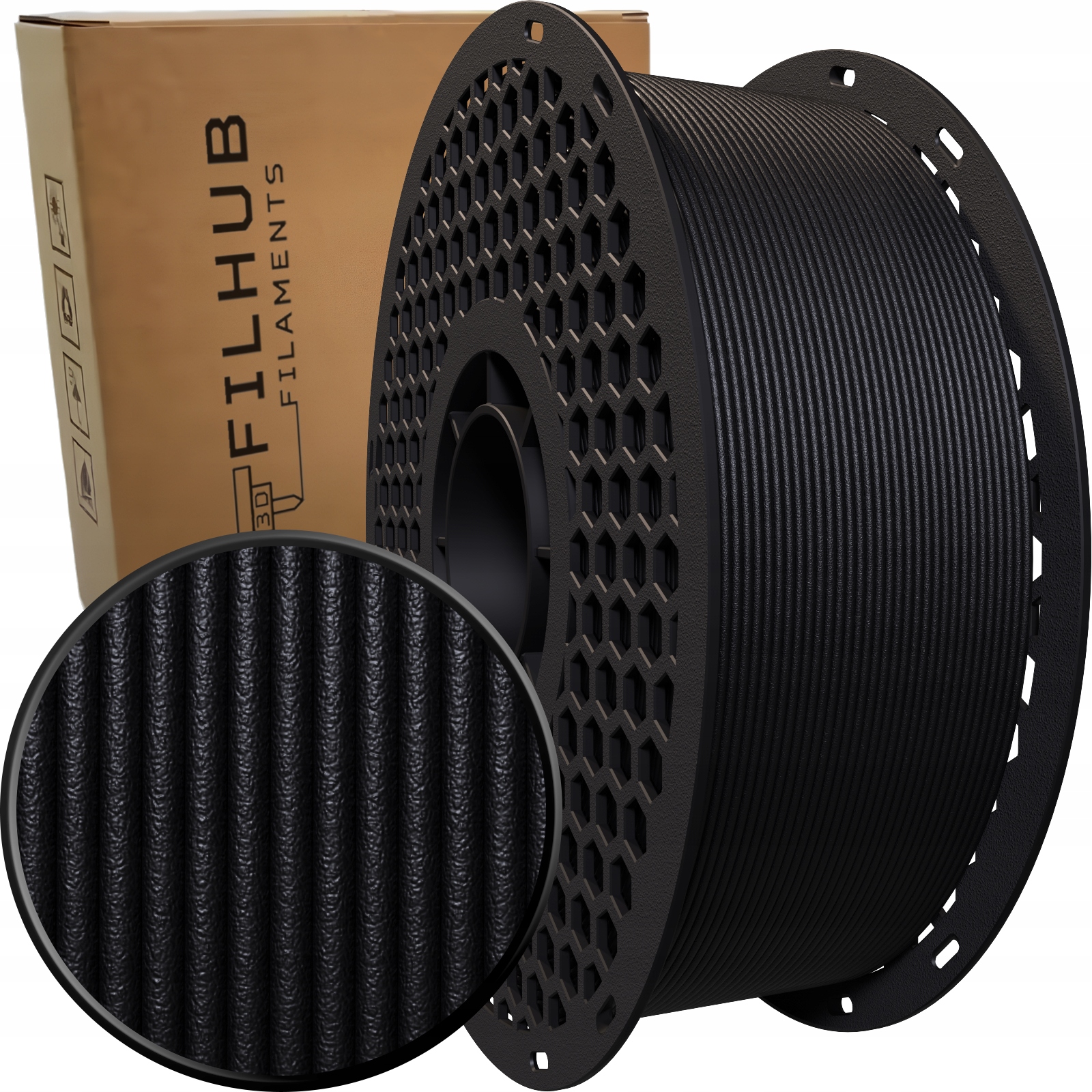 Filament null ASA-CF Plus Czarny Matowy (BLACK MATTE)