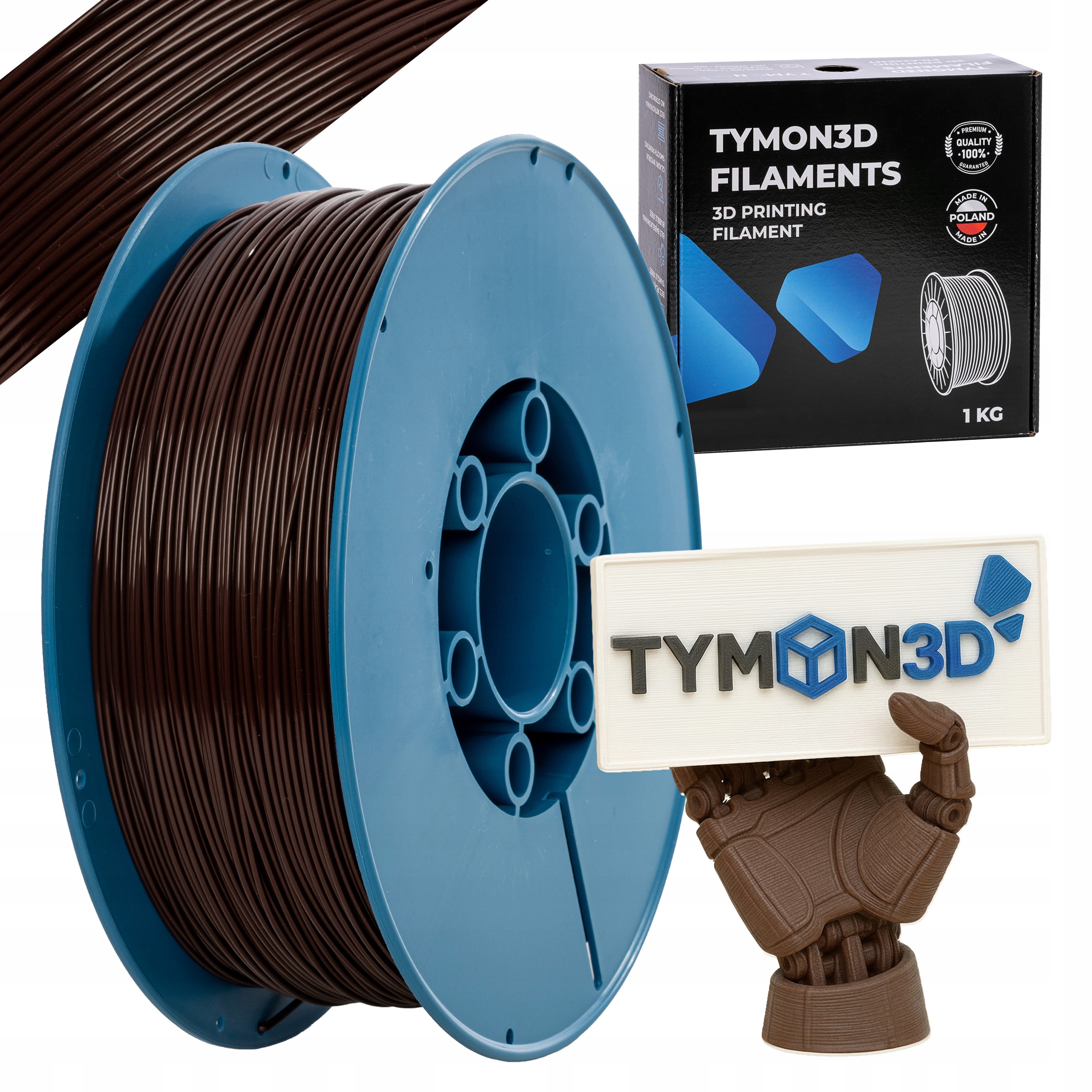 Filament Tymon3d PLA Brązowy (BROWN)