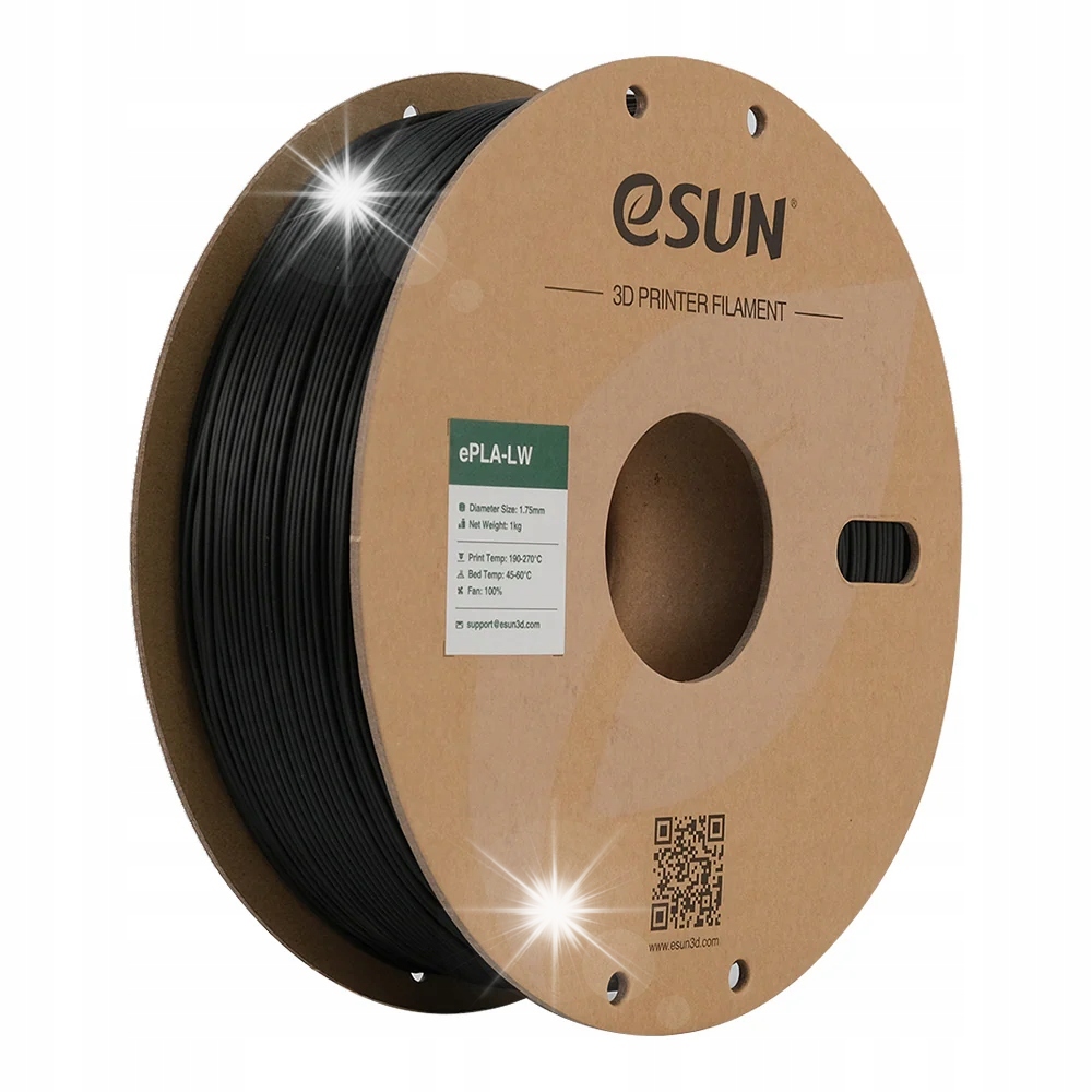 Filament eSUN PLA-LW Czarny (BLACK)