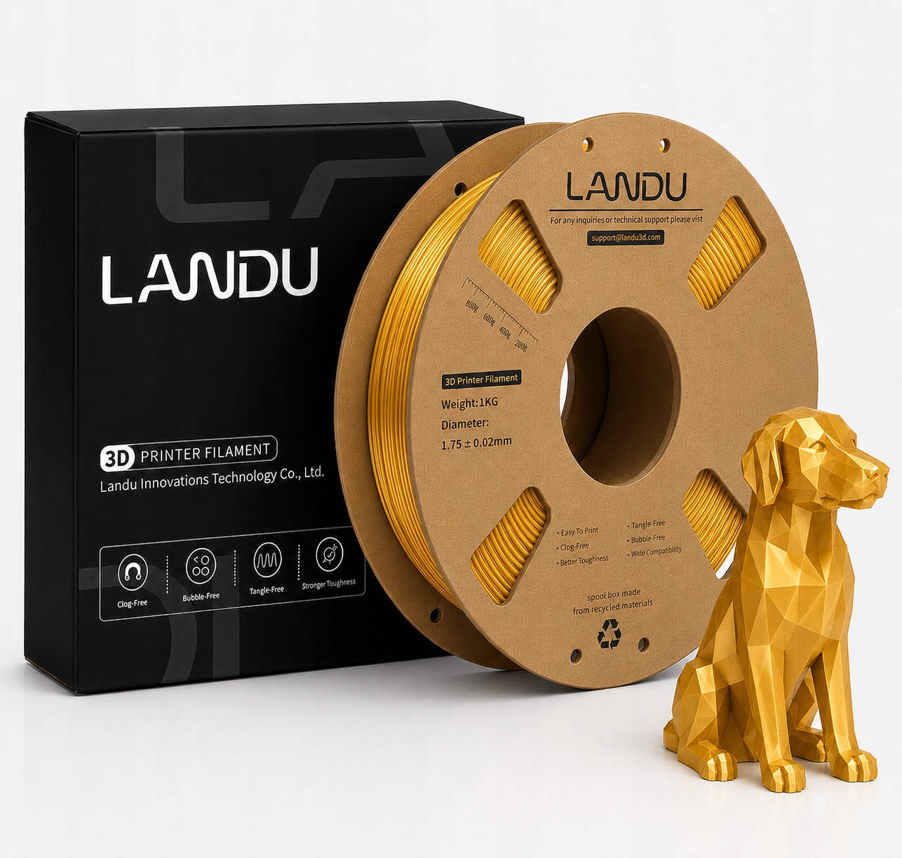 Filament null PLA Złoty Jedwabny (GOLD SILK)