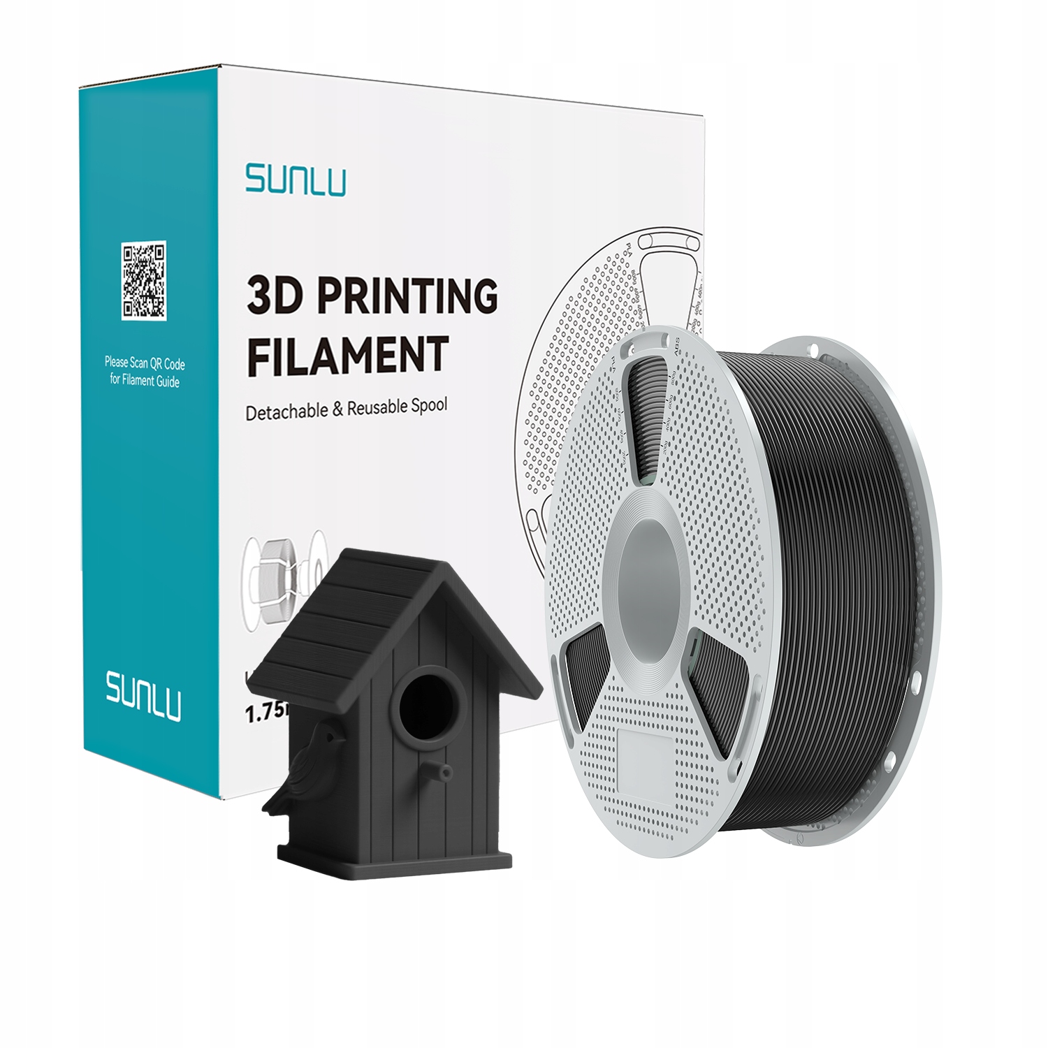 Filament SUNLU ASA Czarny (BLACK)