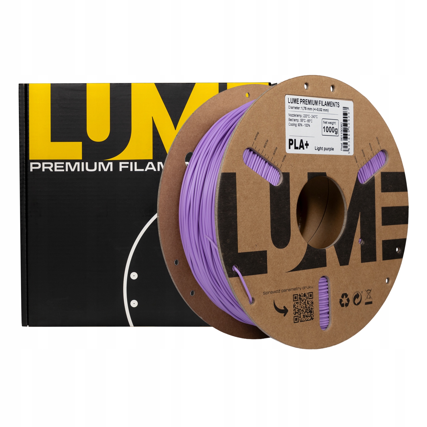 Filament LUME PLA Plus Fioletowy (PURPLE)