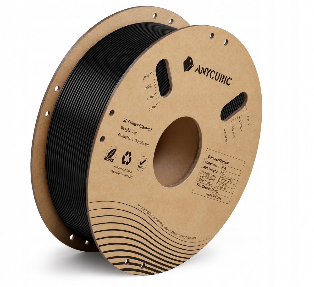 Filament ANYCUBIC PLA Plus Czarny (BLACK)