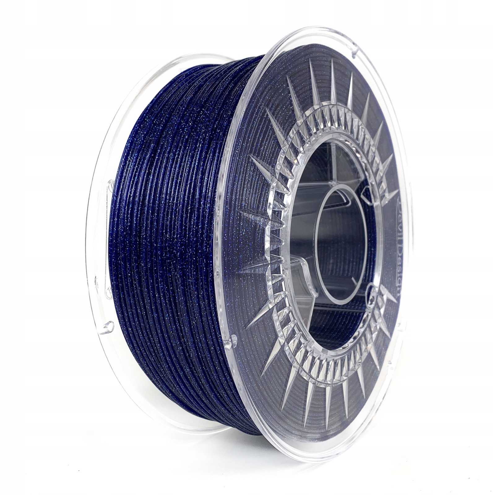 Filament DEVIL DESIGN PLA Niebieski Brokatowy/Mieniący (BLUE GLITTER)