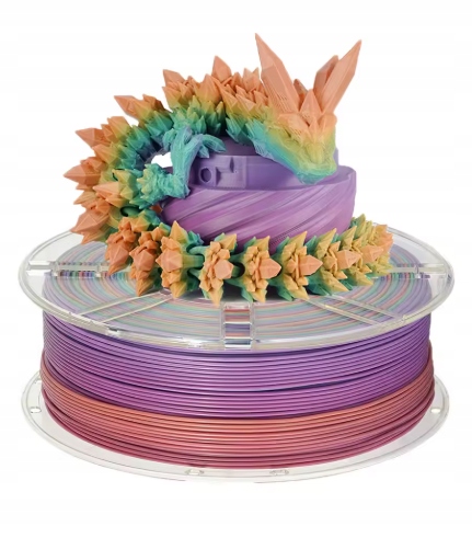 Filament null PLA  Tęczowy Jedwabny (RAINBOW SILK)