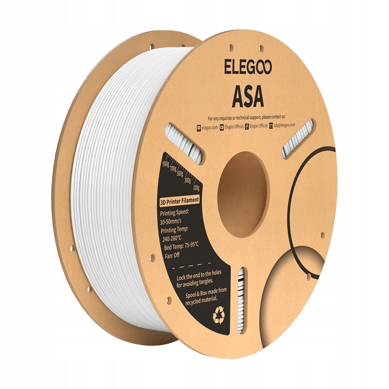 Filament Elegoo ASA Biały (WHITE)