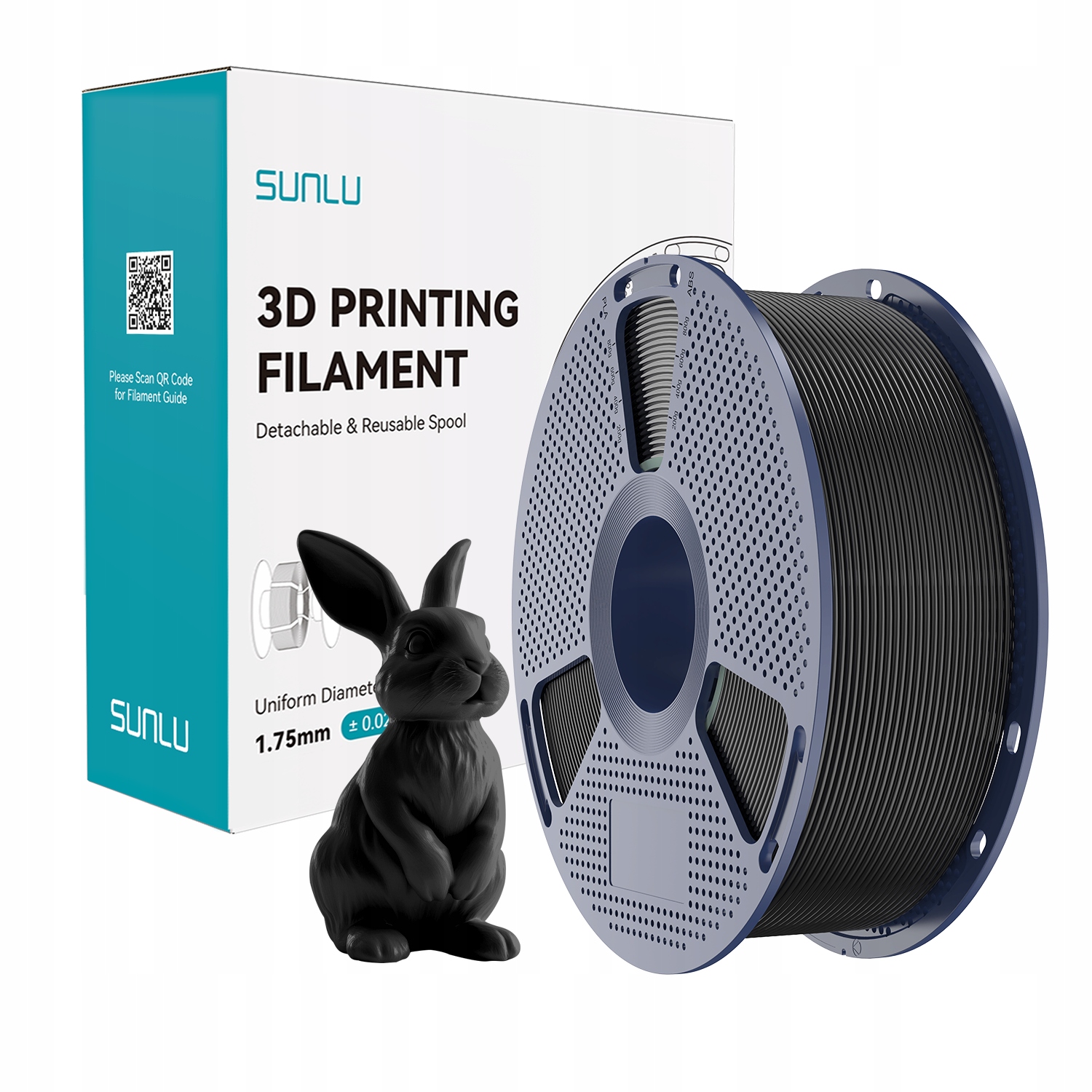Filament SUNLU PVB Czarny (BLACK)