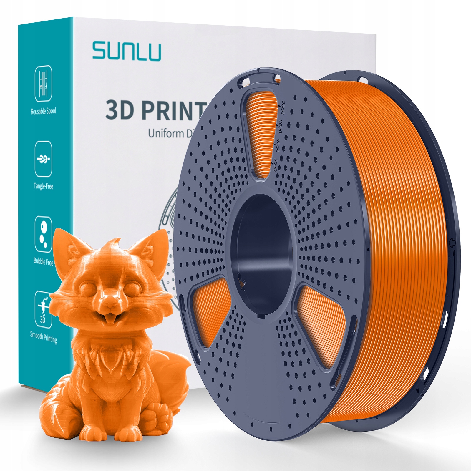 Filament SUNLU PETG Pomarańczowy (ORANGE)