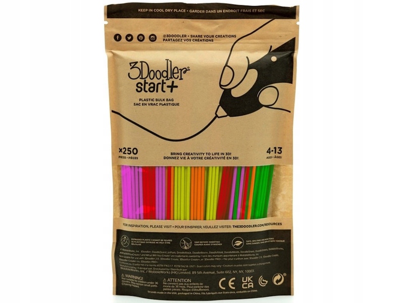 Filament 3Doodler PLA  Tęczowy (RAINBOW)