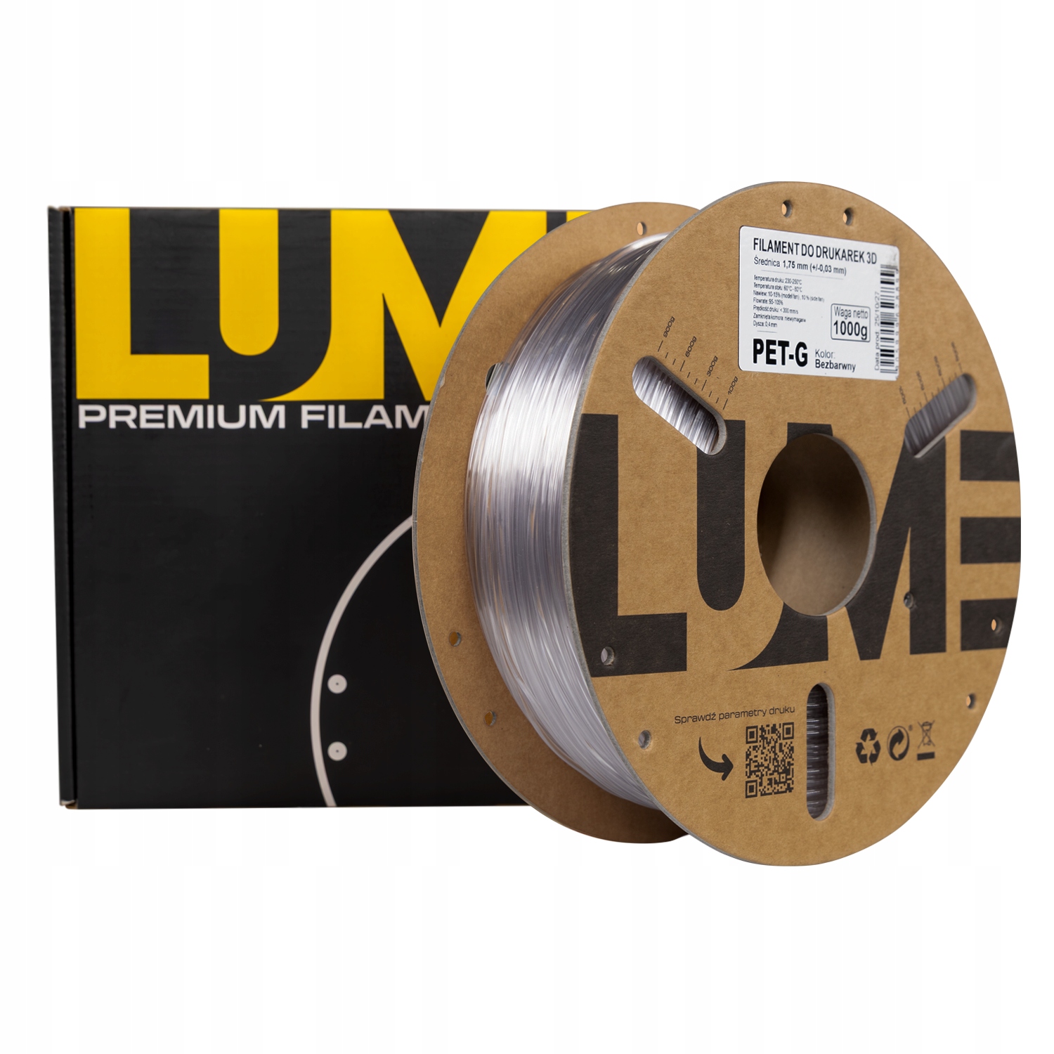 Filament LUME PETG Naturalny (NATURAL)