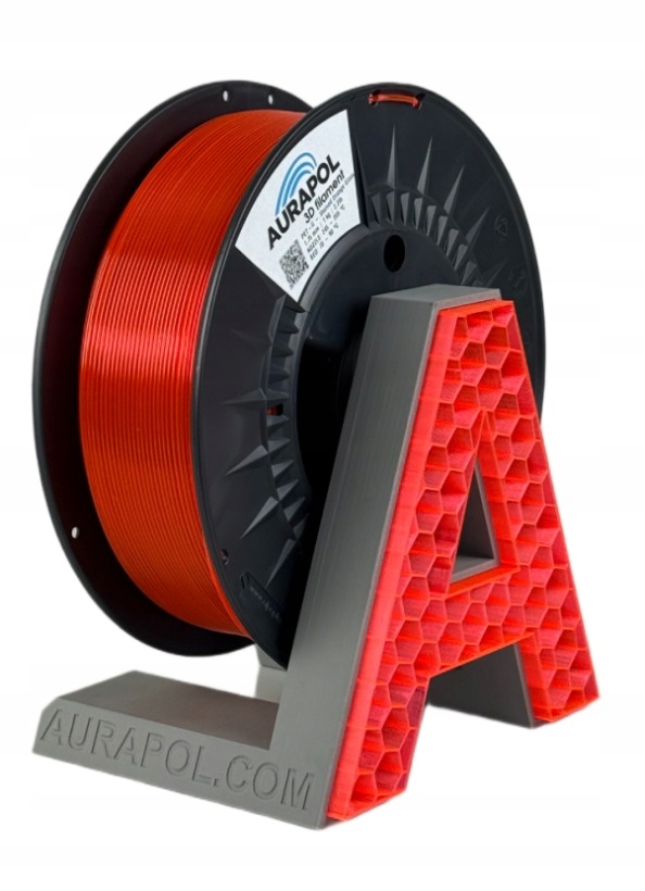 Filament Aurapol PETG Pomarańczowy Przezroczysty (ORANGE TRANSPARENT)